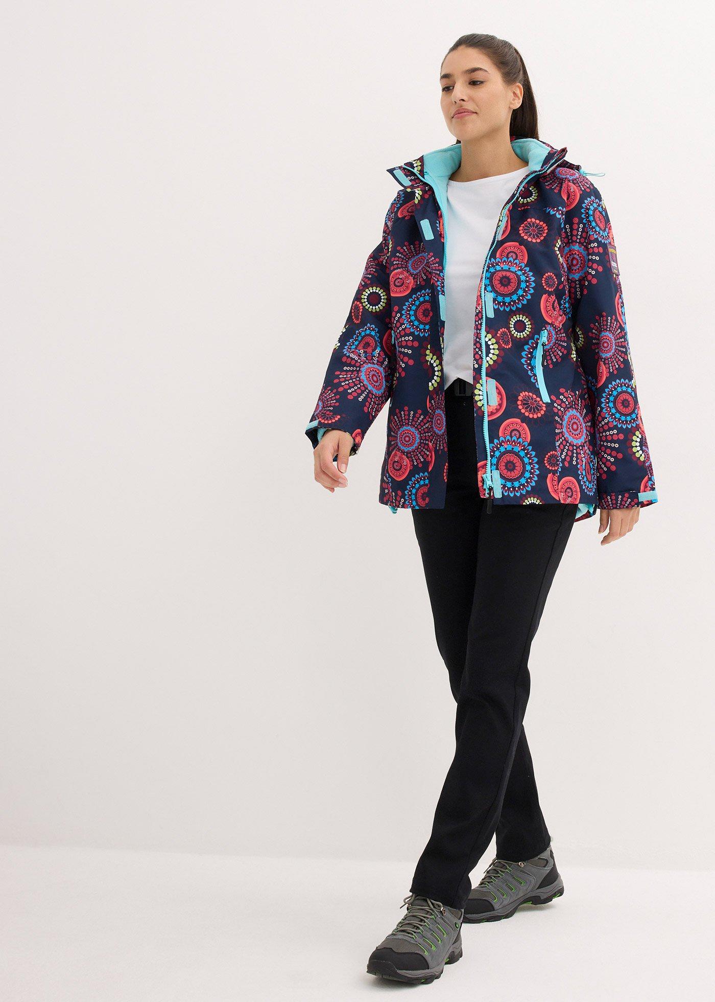 Kurtka  funkcjonalna 3 w 1, z kapturem, nieprzemakalna - Bonprix