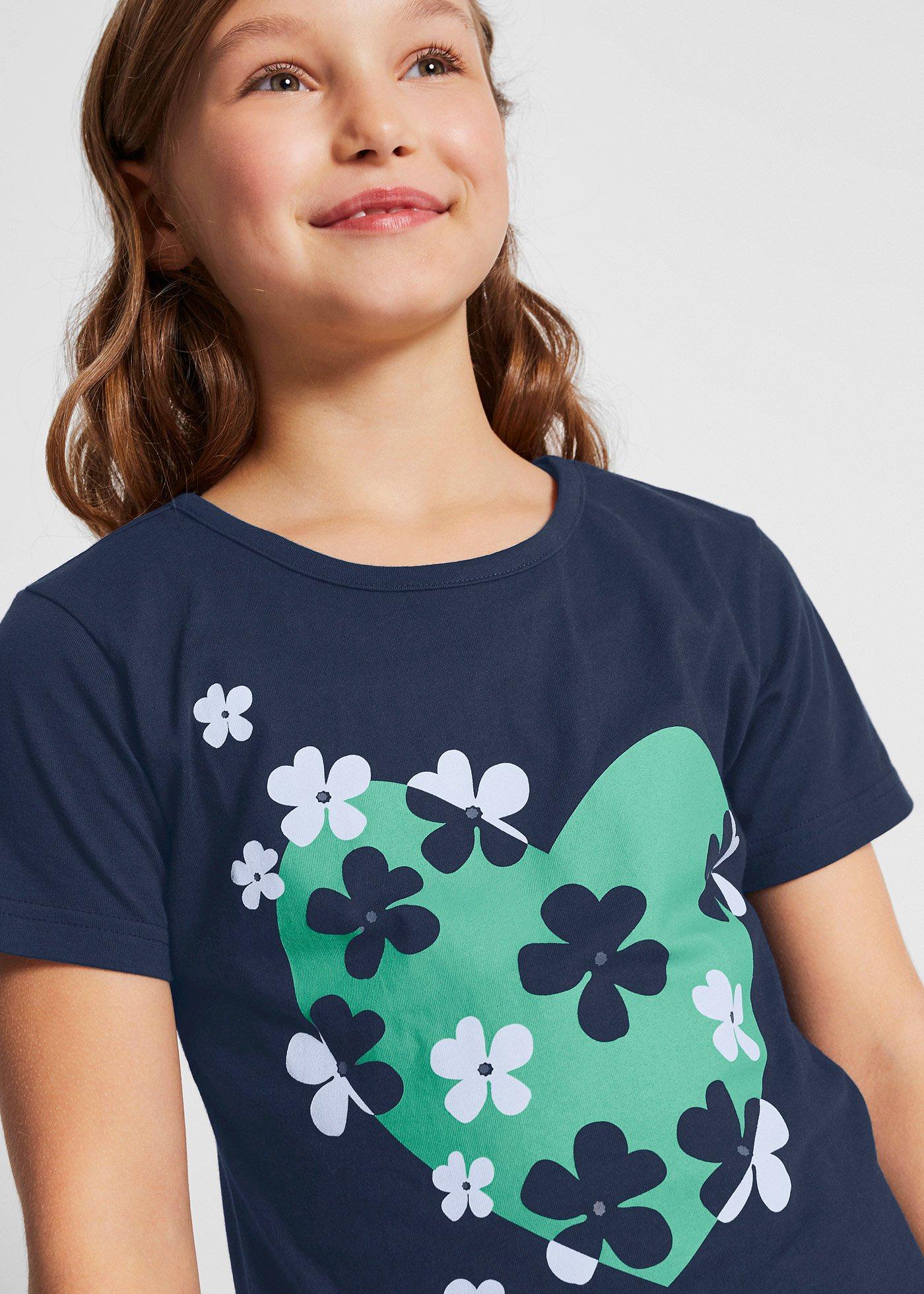 T-shirt dziewczęcy z czystej bawełny organicznej (2 szt.) - Bonprix