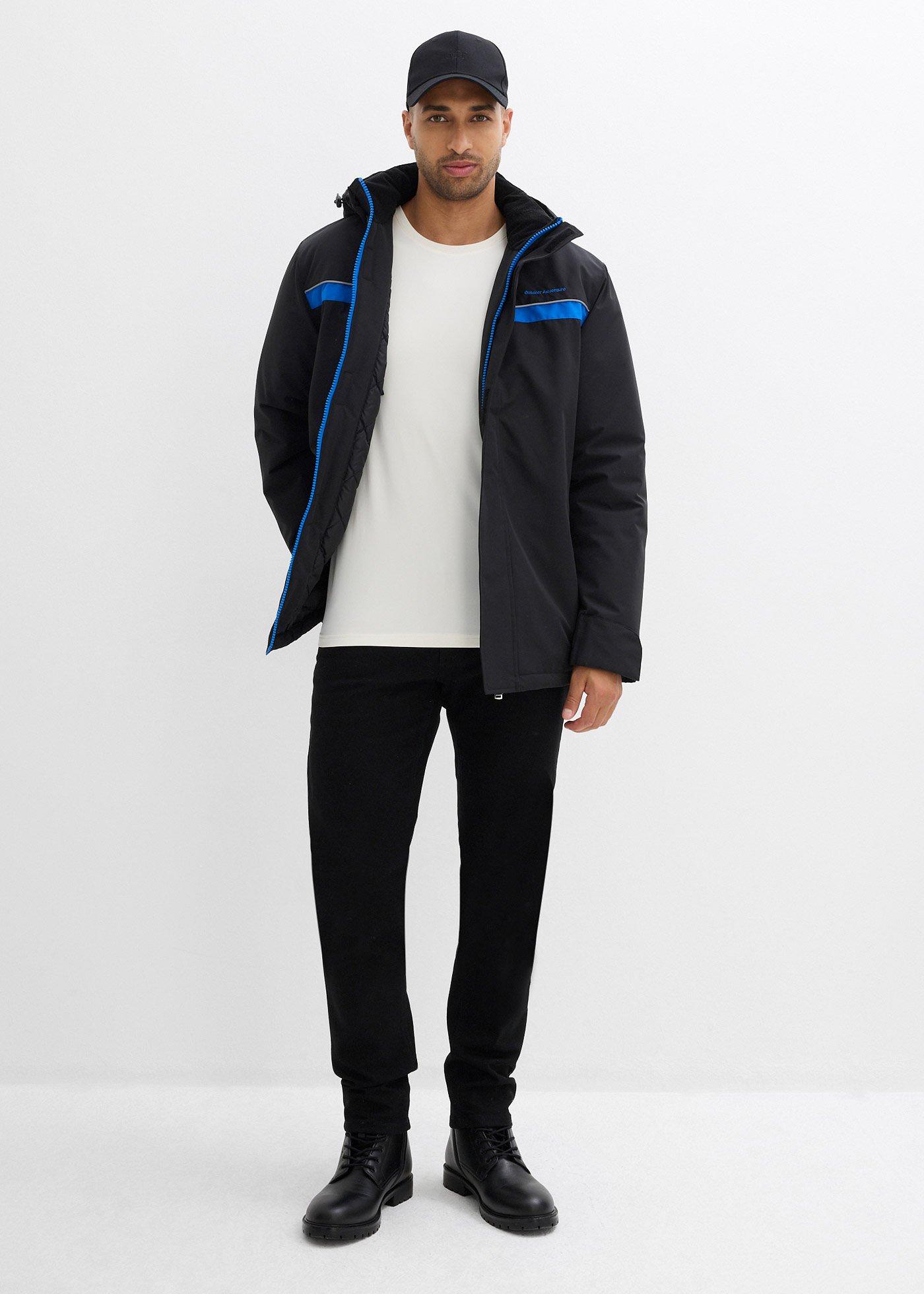 Wodoodporna kurtka funkcjonalna z odpinanym kapturem - Bonprix