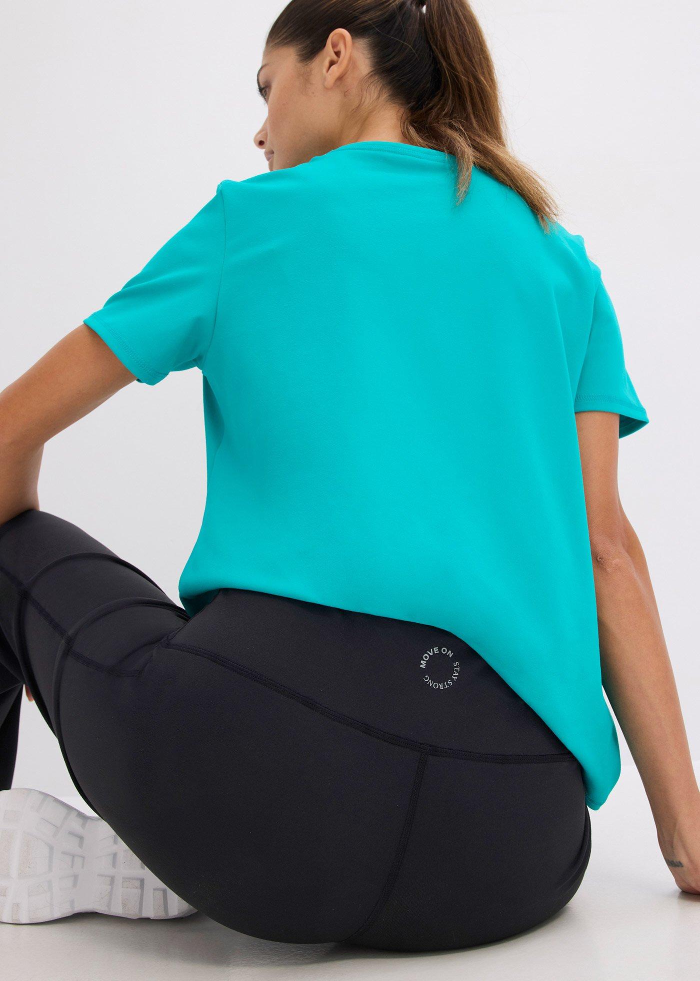 Legginsy sportowe ze stabilnej bawełny, prosta nogawka - Bonprix
