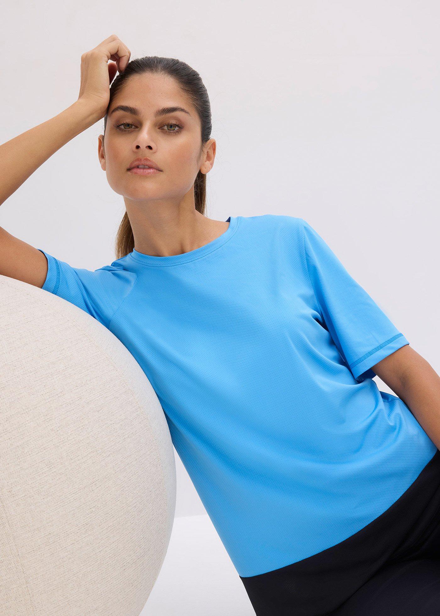 T-shirt sportowy o strukturalnym wyglądzie - Bonprix