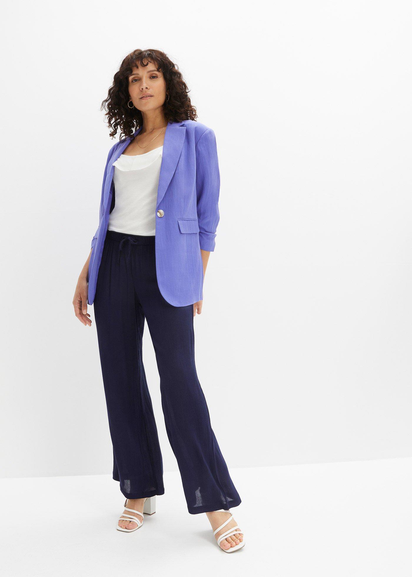 Spodnie Marlena z lejącej wiskozy - Bonprix