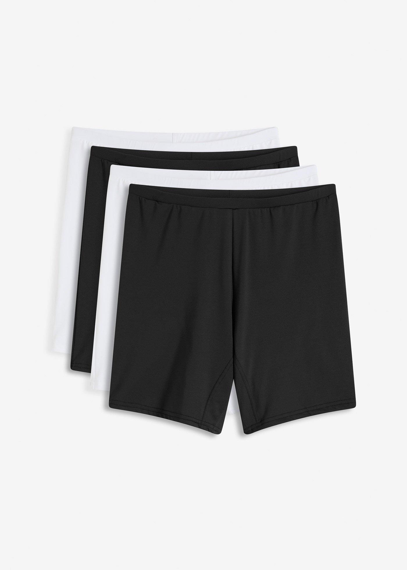 Lot de 4 boxers femme mi-longs taille haute