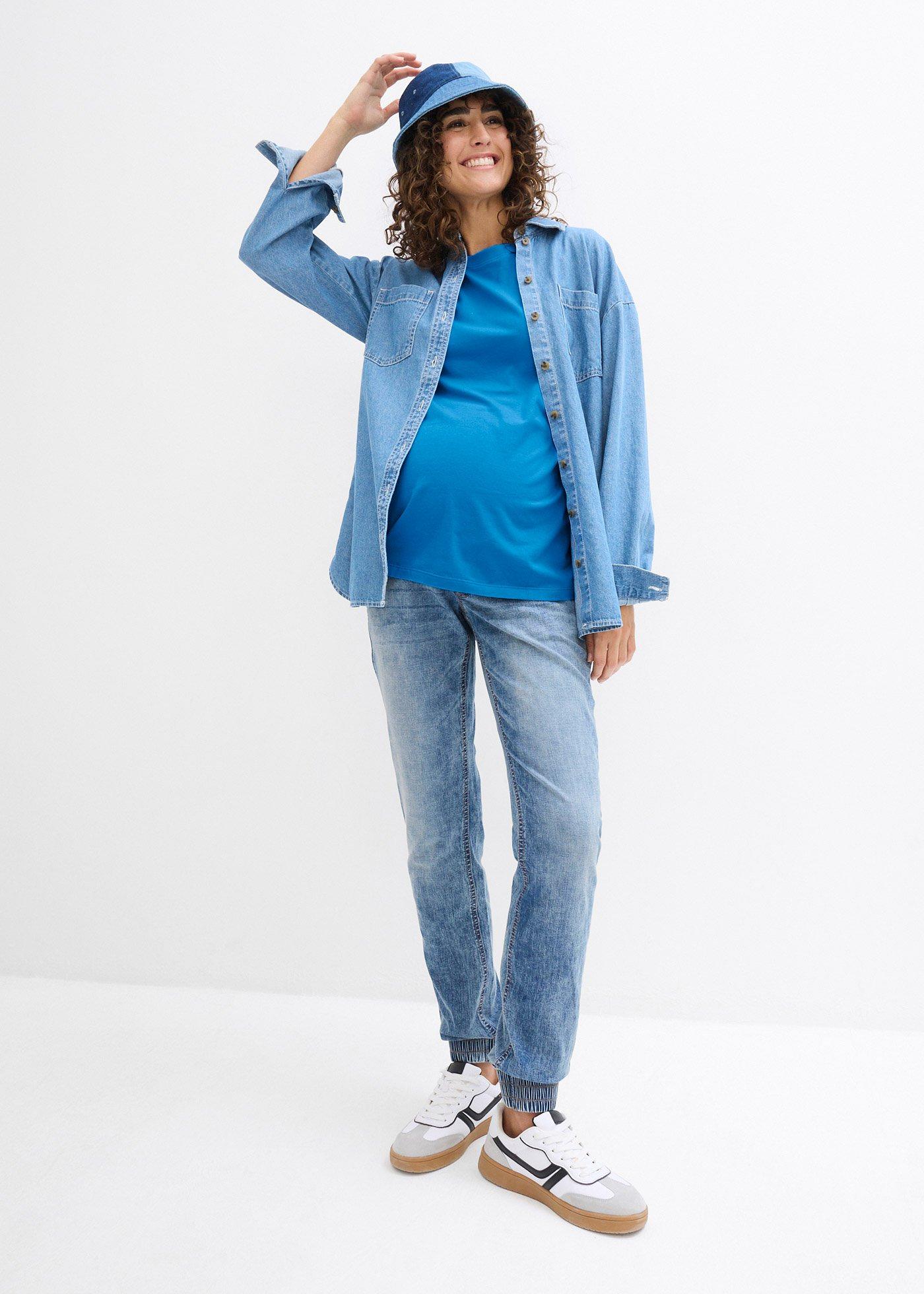 Shirt ciążowy z bawełny organicznej (2 szt.) - Bonprix
