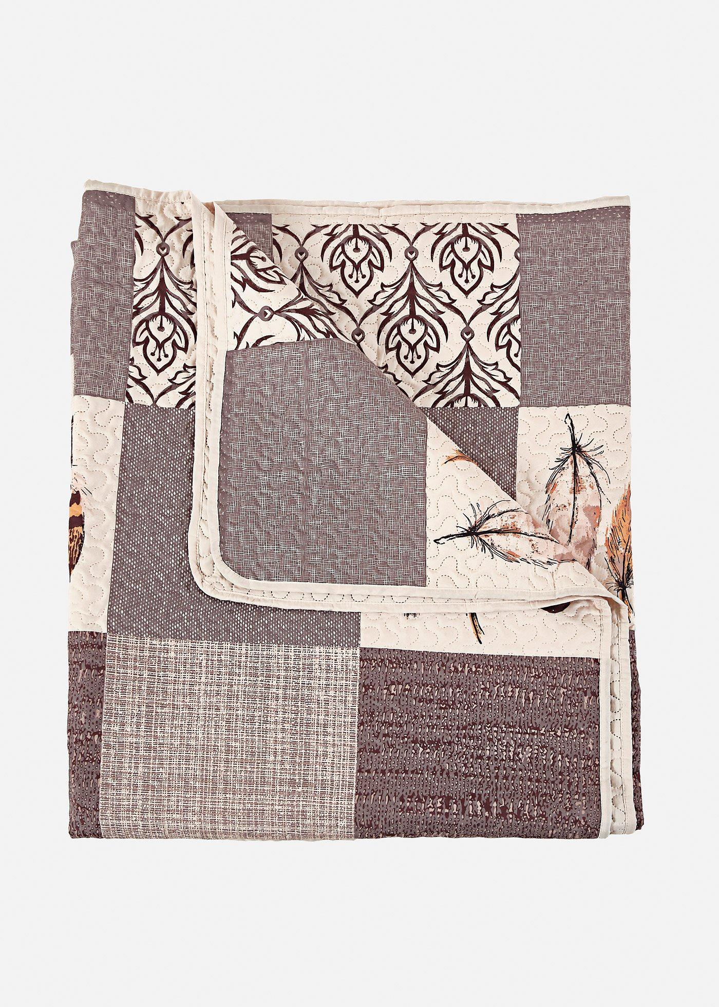 Couvre-lit imprimé patchwork