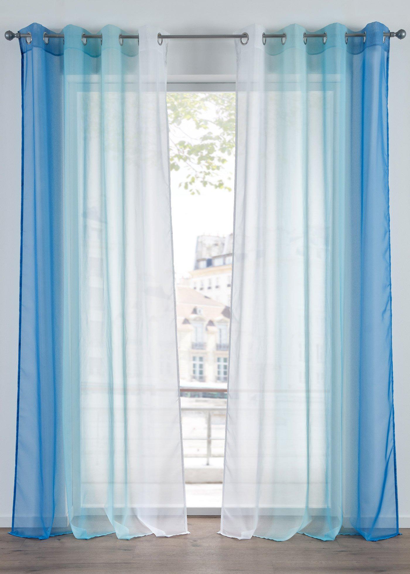 Lot de 2 voilages en tissu léger, aussi en XXL