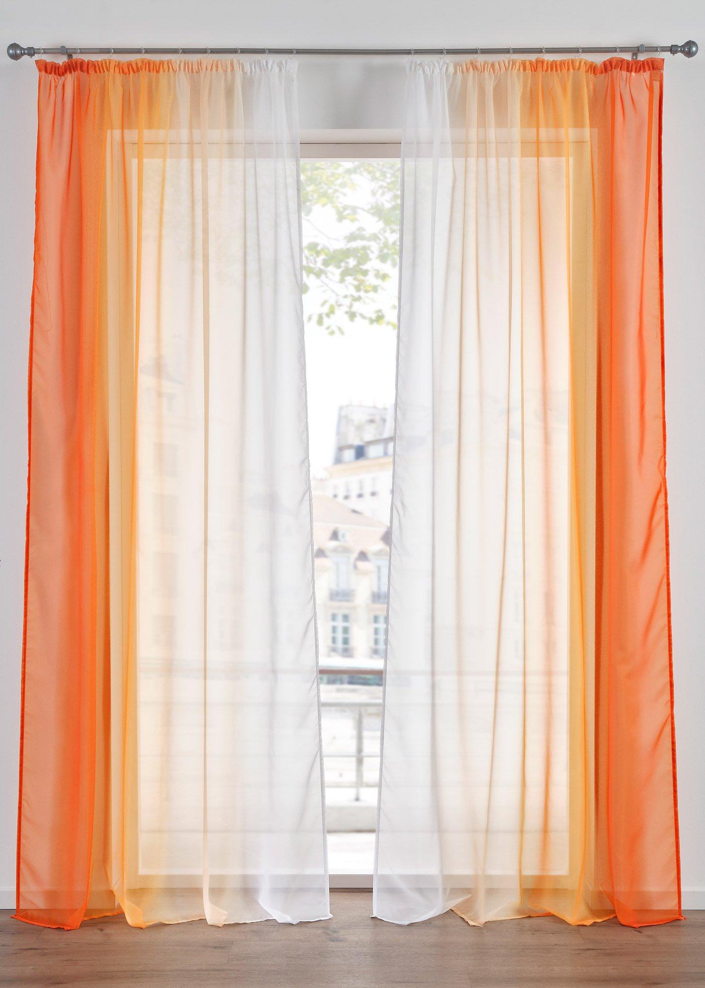 Lot de 2 voilages en tissu léger, aussi en XXL