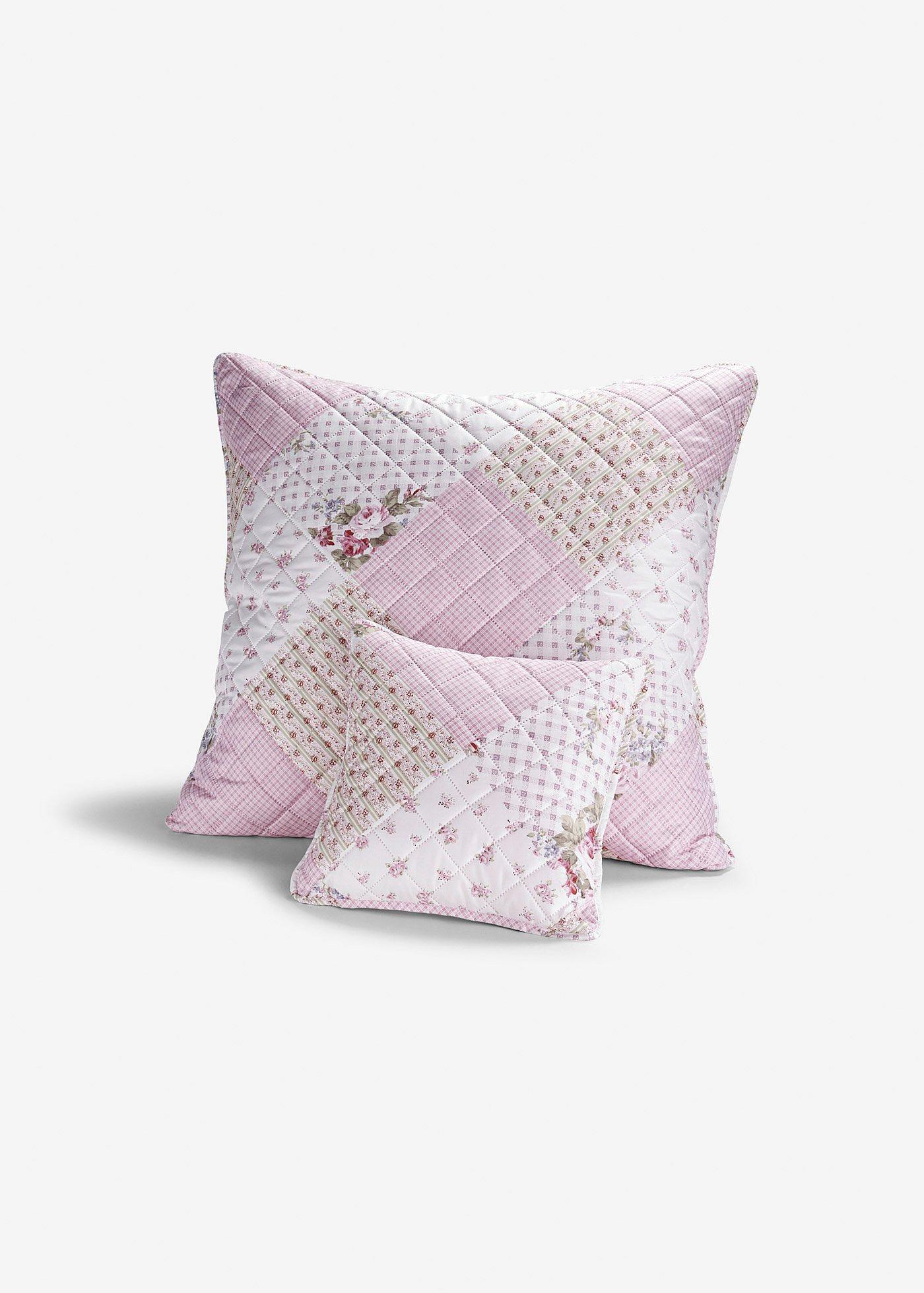 Lot de 2 housses de coussin à roses