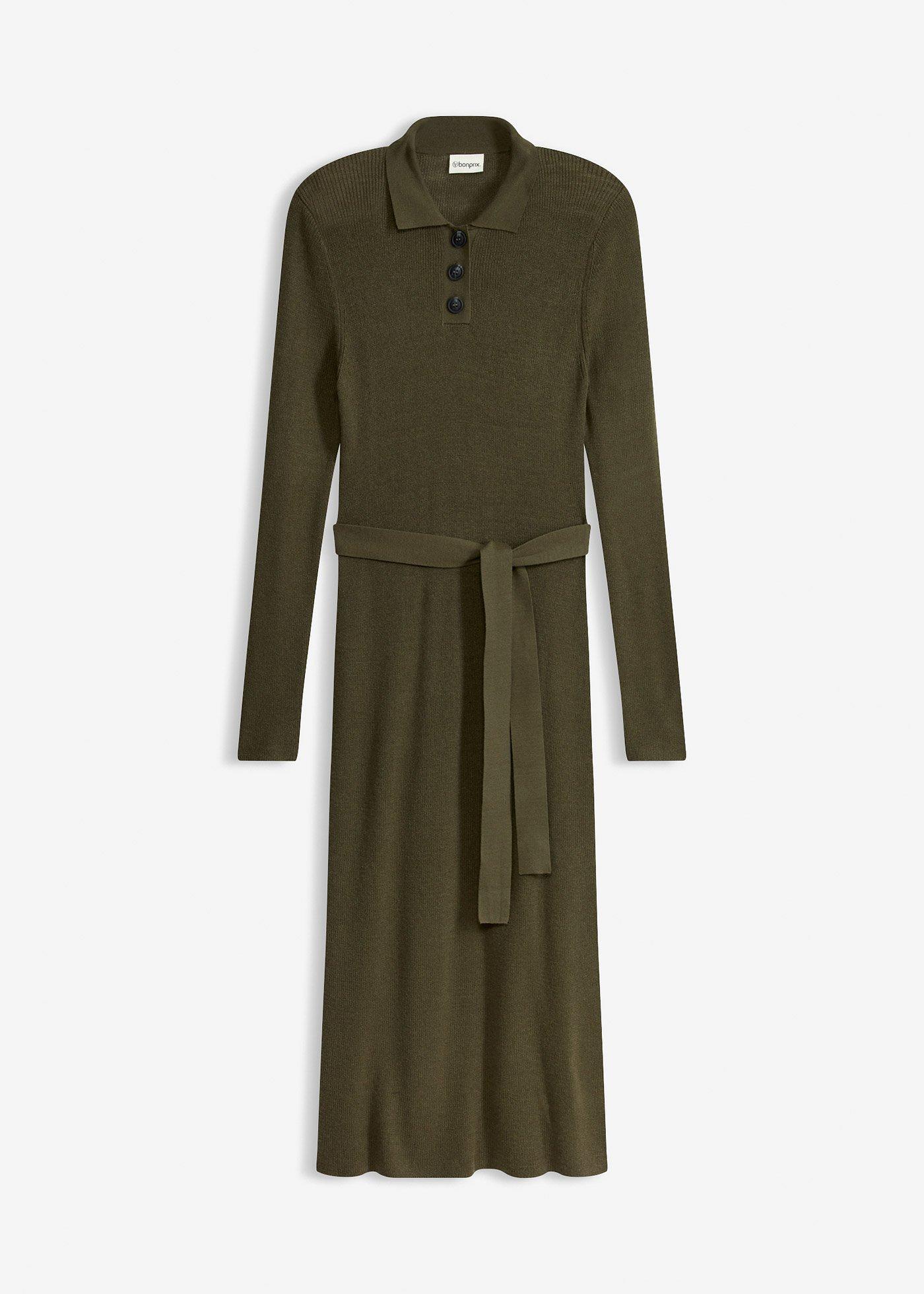 Robe en maille côtelée