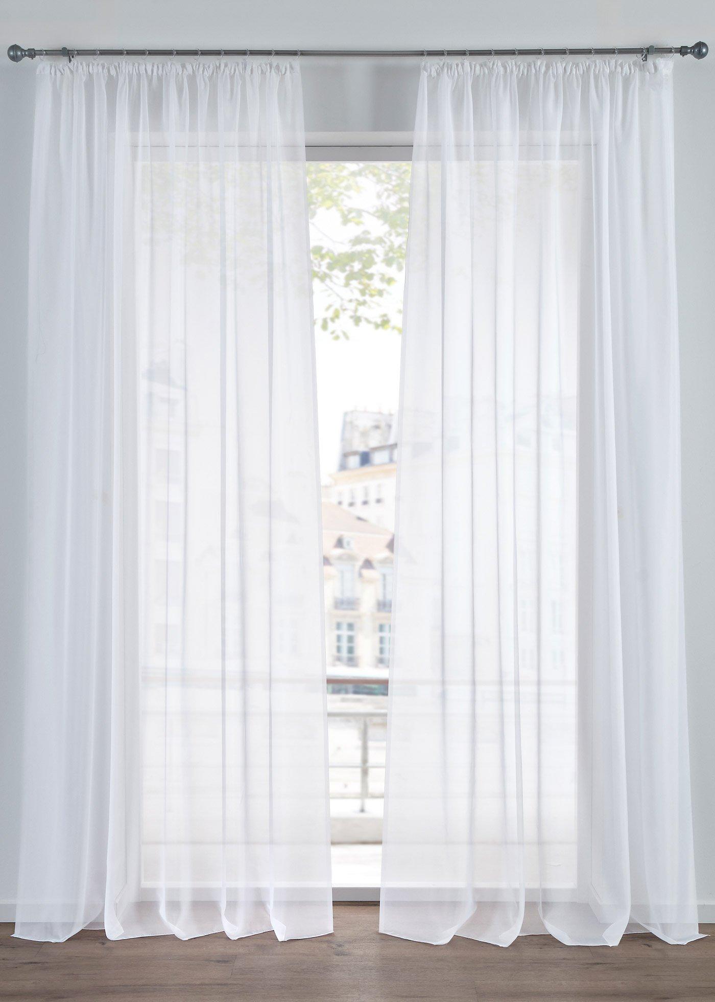 Lot de 2 voilages légers