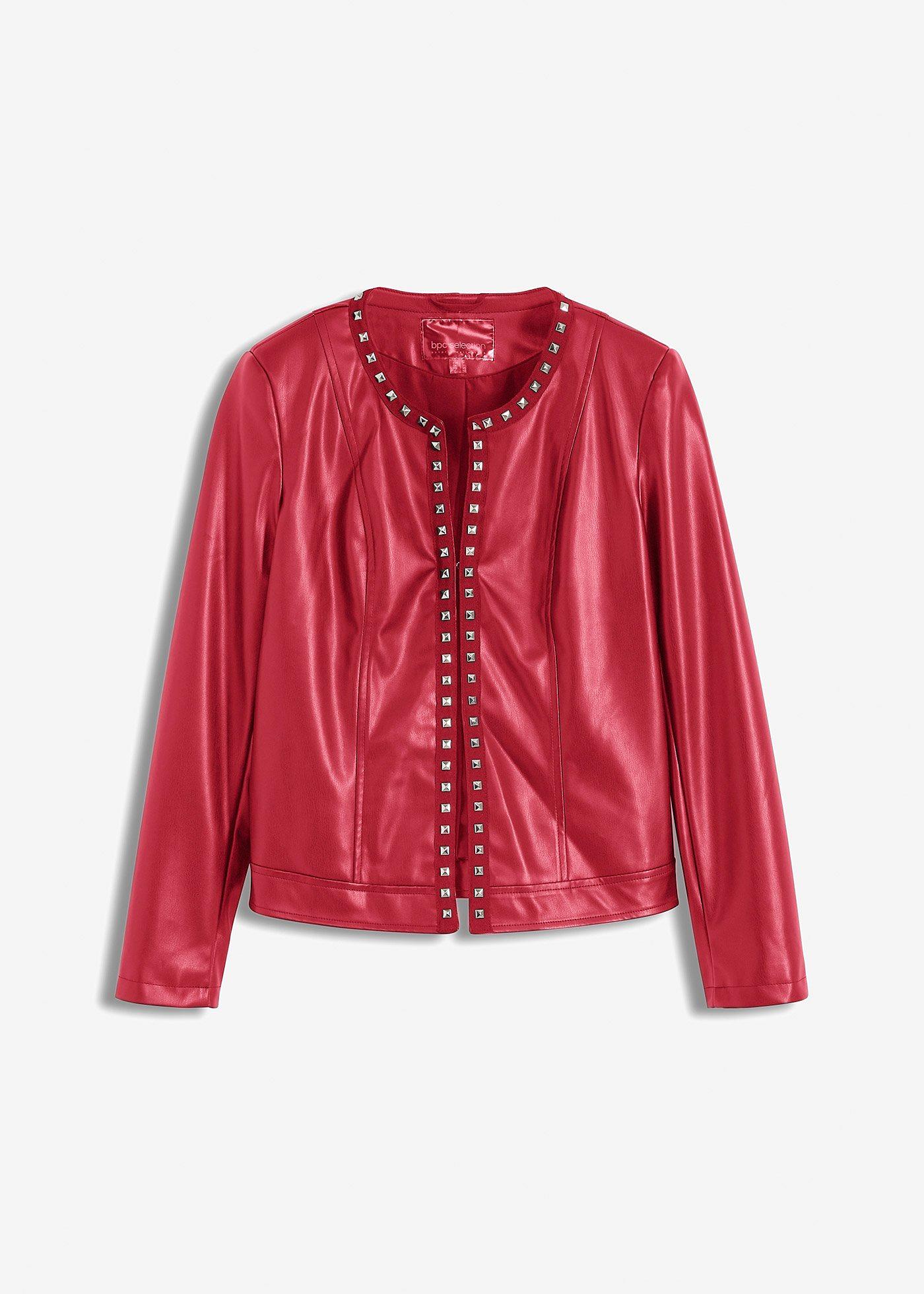 Blazer enduit à rivets