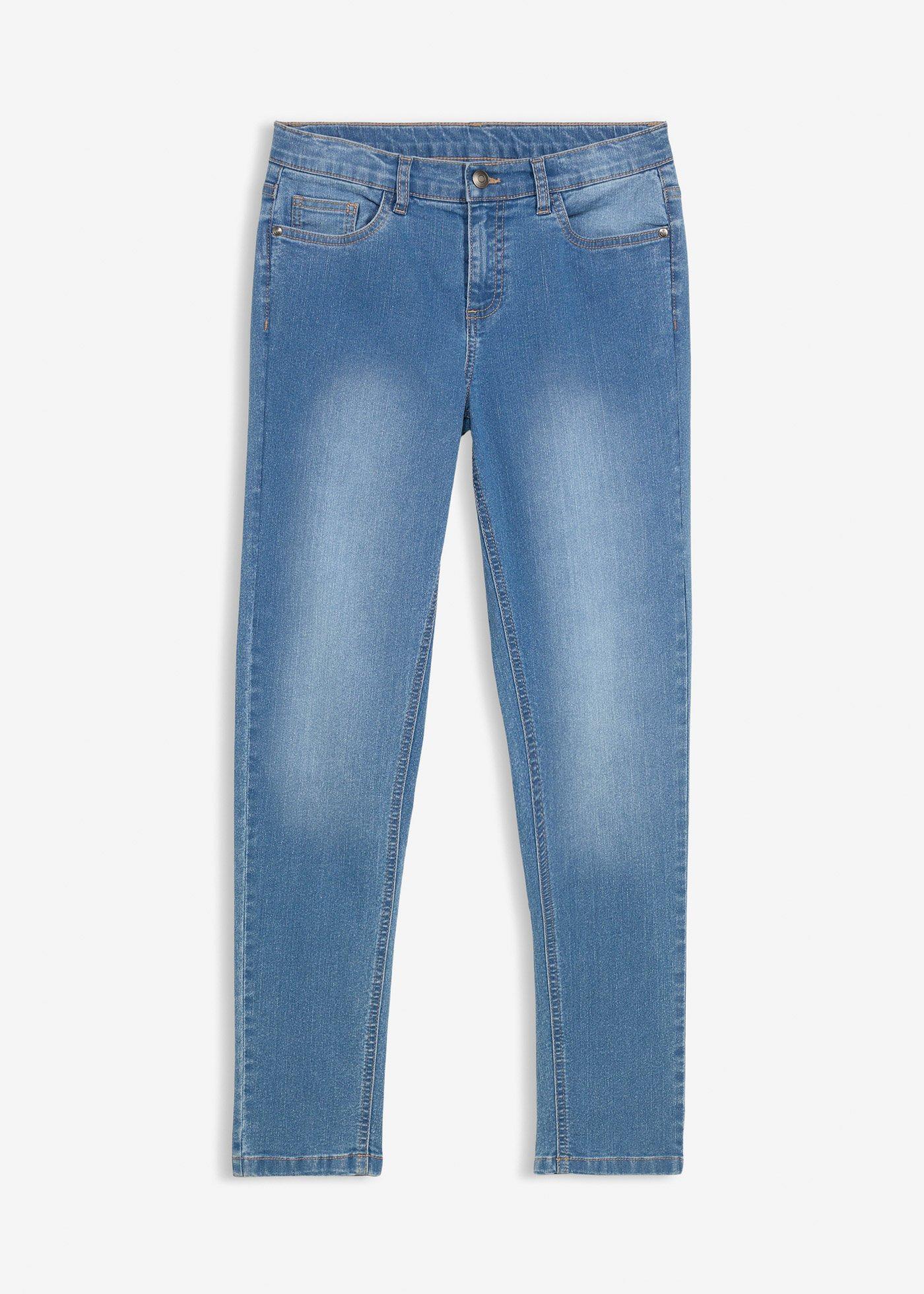 Dżinsy dziewczęce skinny fit, mid waist - Bonprix
