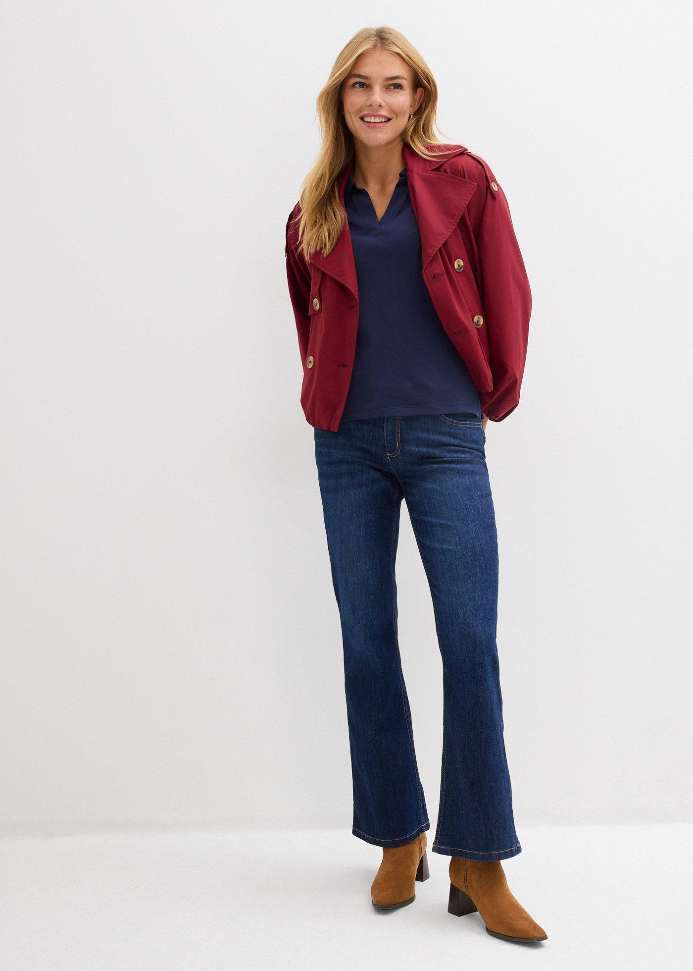 Dżinsy dzwony, mid waist - Bonprix