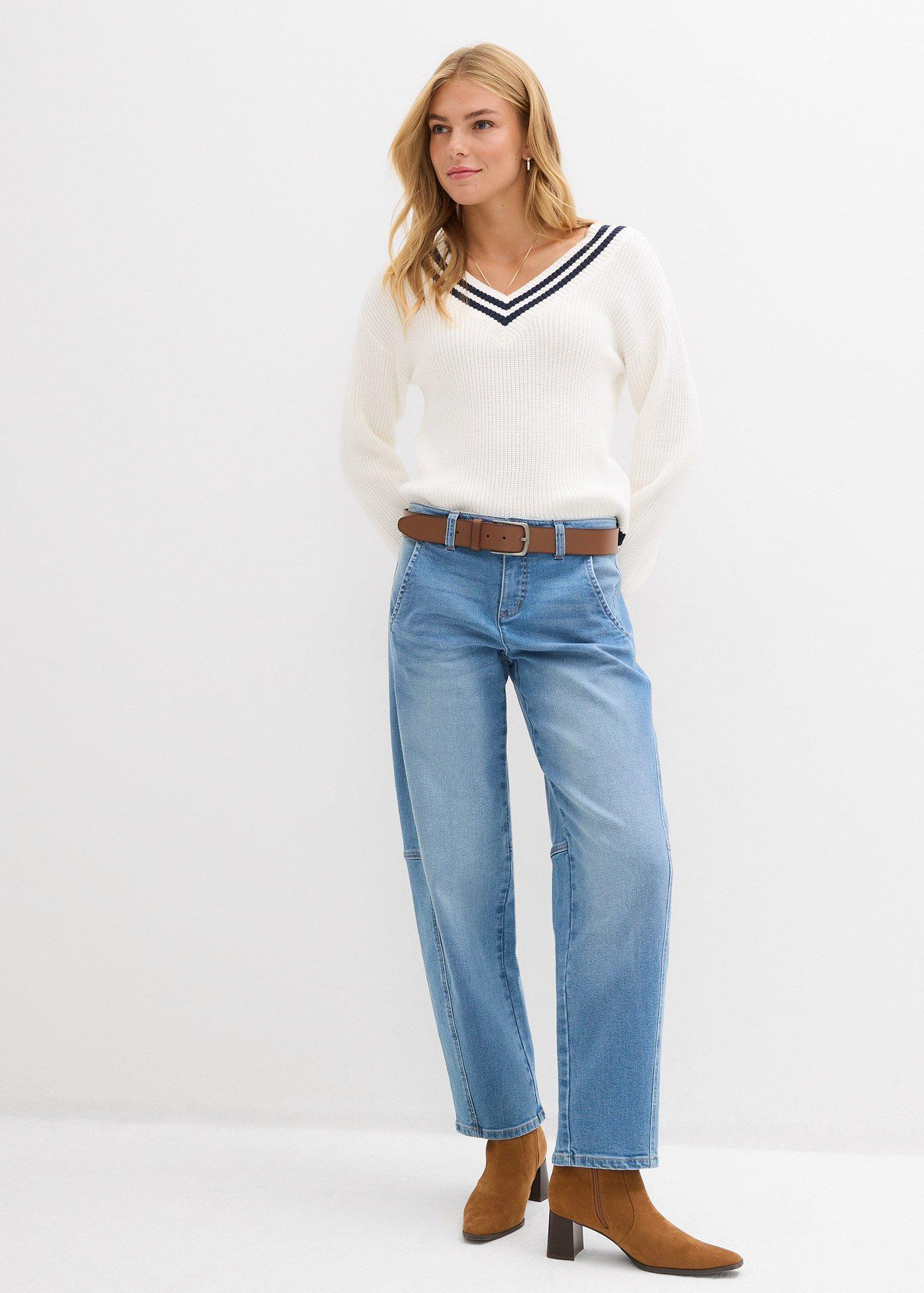 Sweter z mieszanki wiskozy - Bonprix