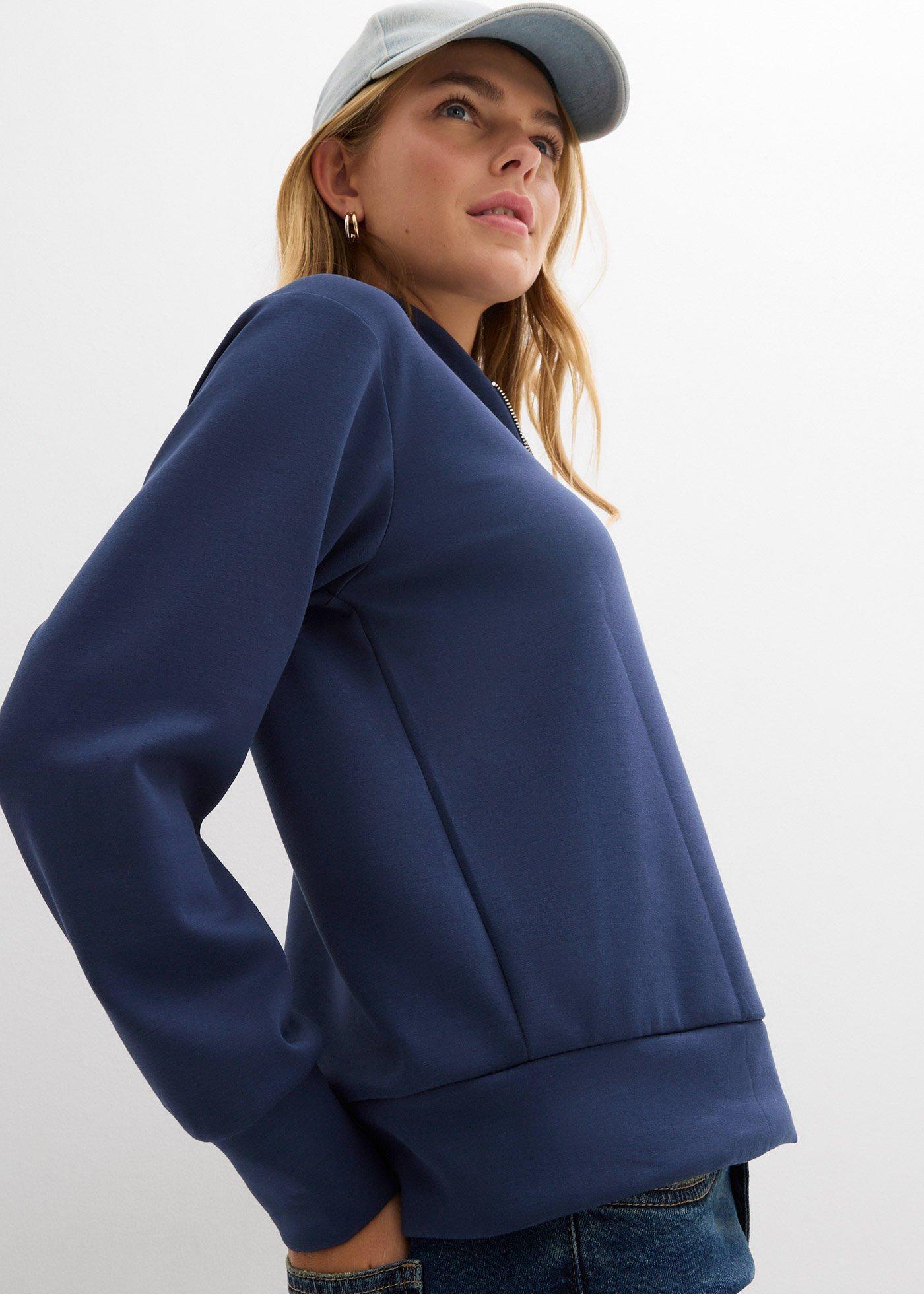 Bluza scuba z miękkiej mieszanki wiskozy - Bonprix