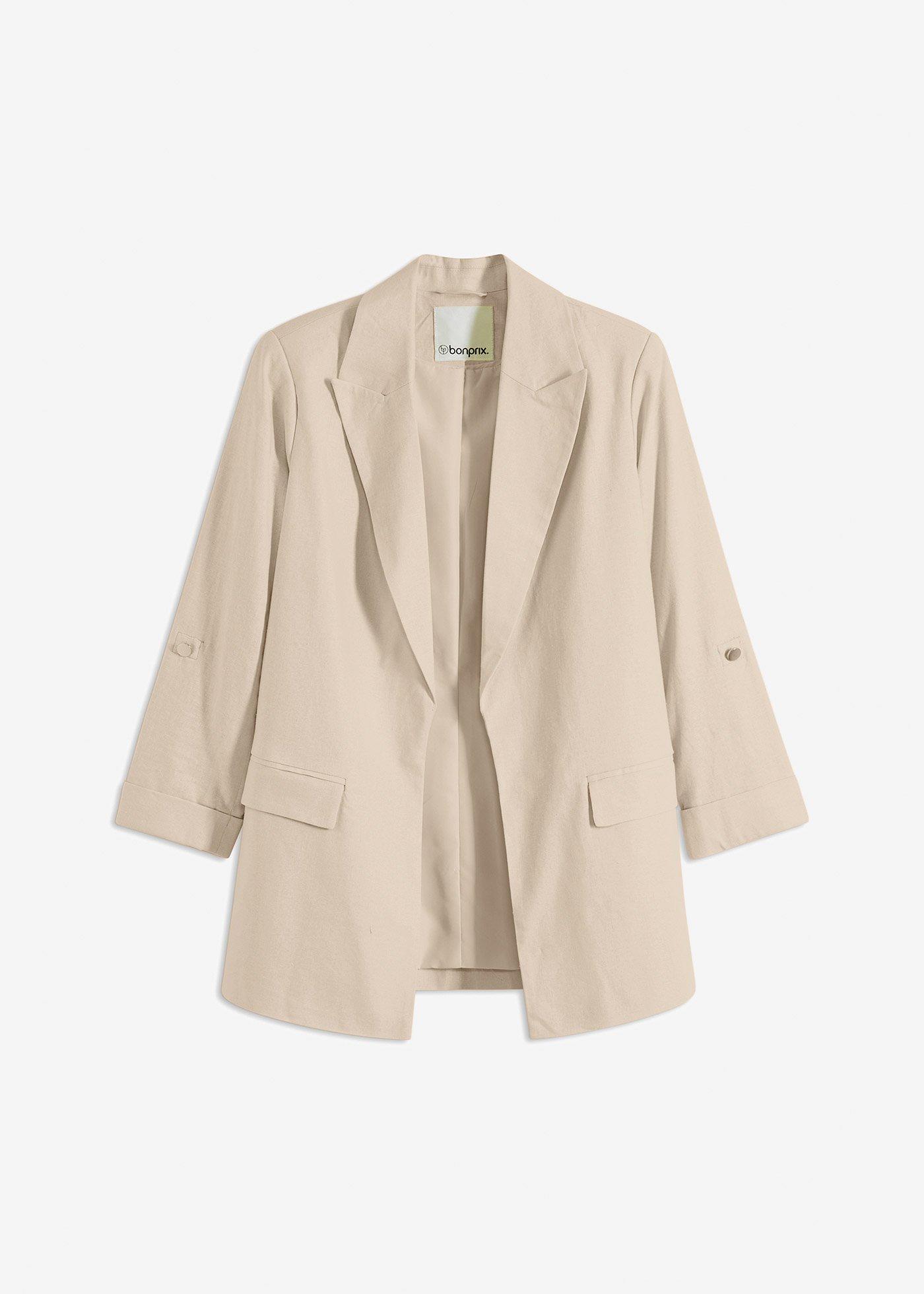 Blazer en lin mélangé