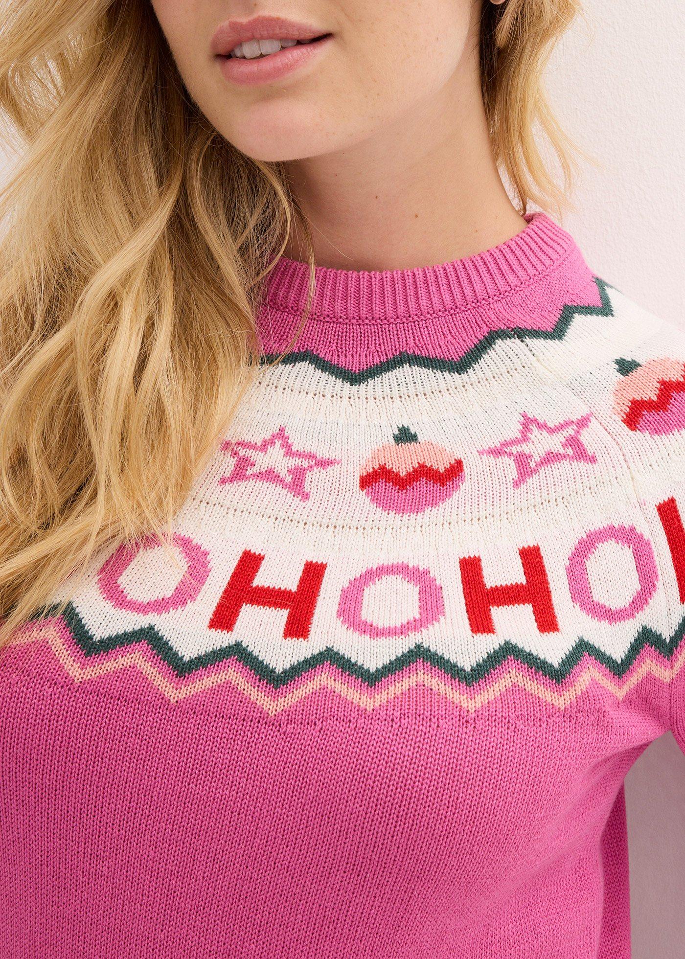 Sweter z bożonarodzeniowym motywem - Bonprix