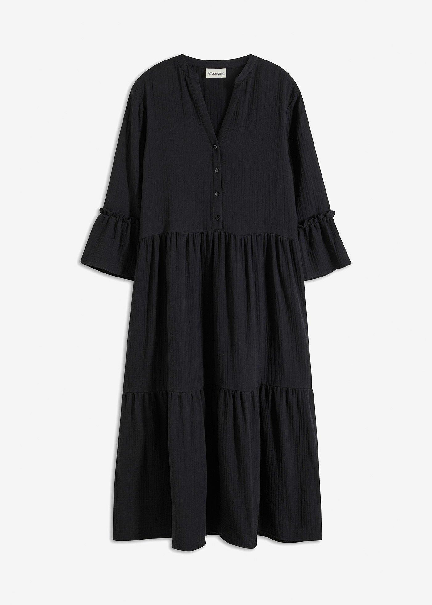 Robe longue en gaze de coton douce