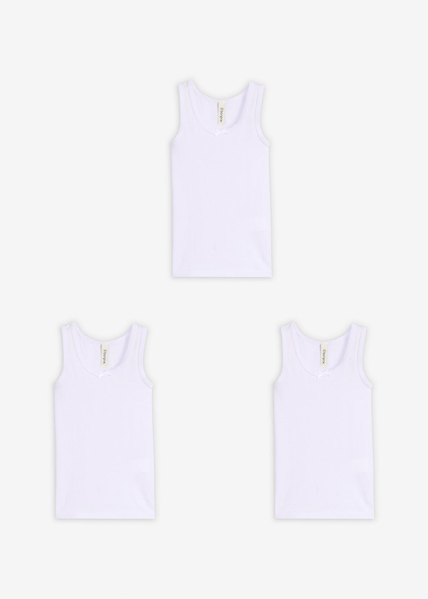 Podkoszulki z miękką bawełną (3 szt.) - Bonprix