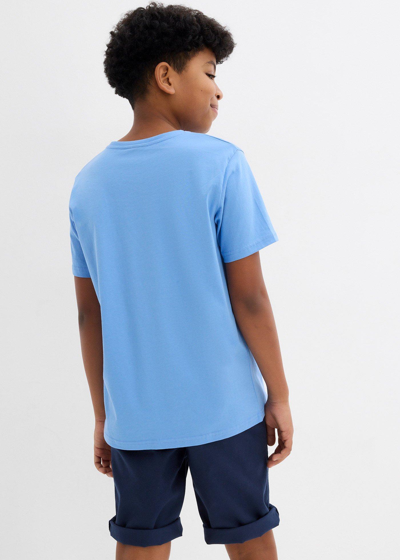 T-shirt z bawełną organiczną  (3 szt.) - Bonprix