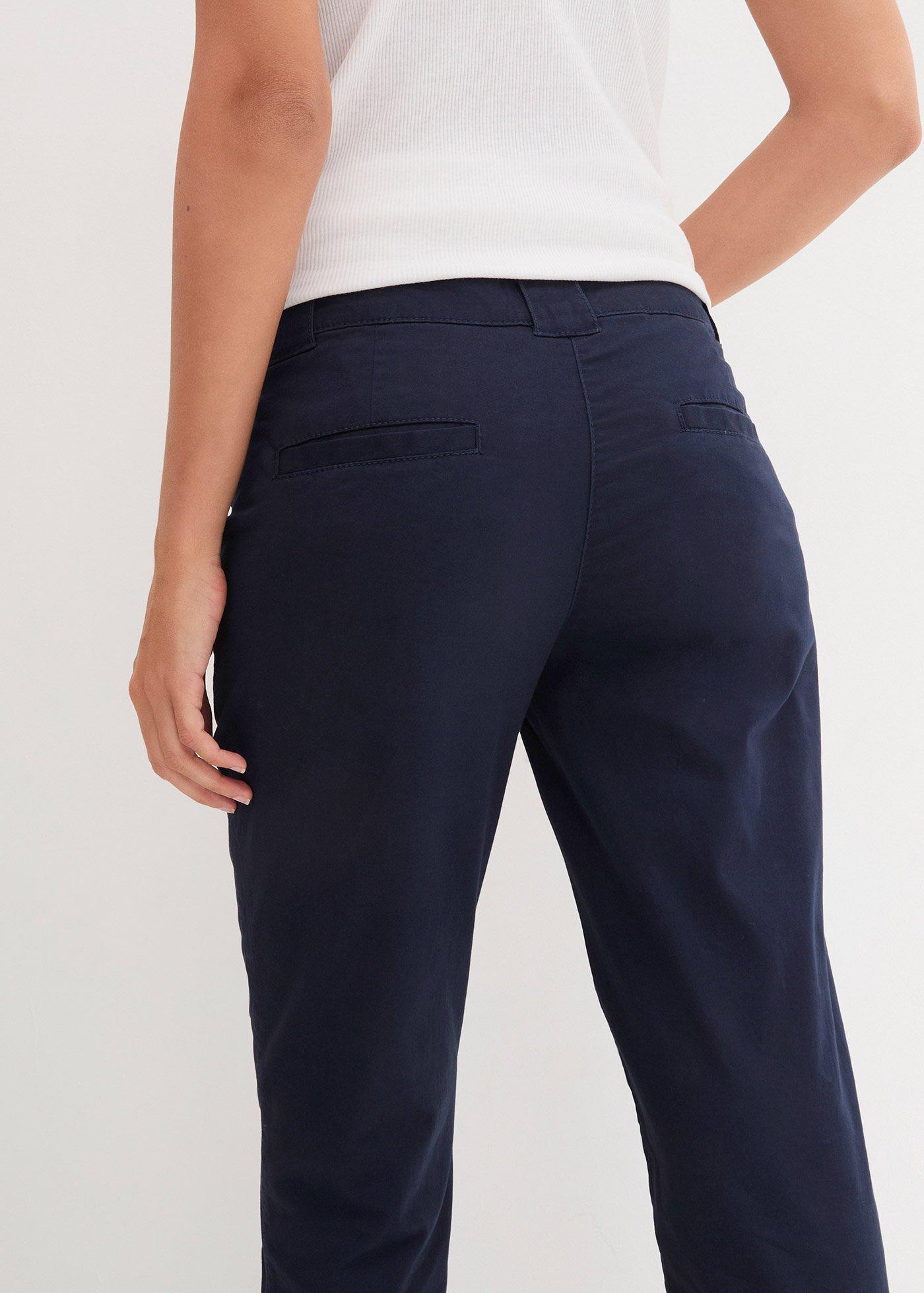 Spodnie chinosy ze stretchem - Bonprix