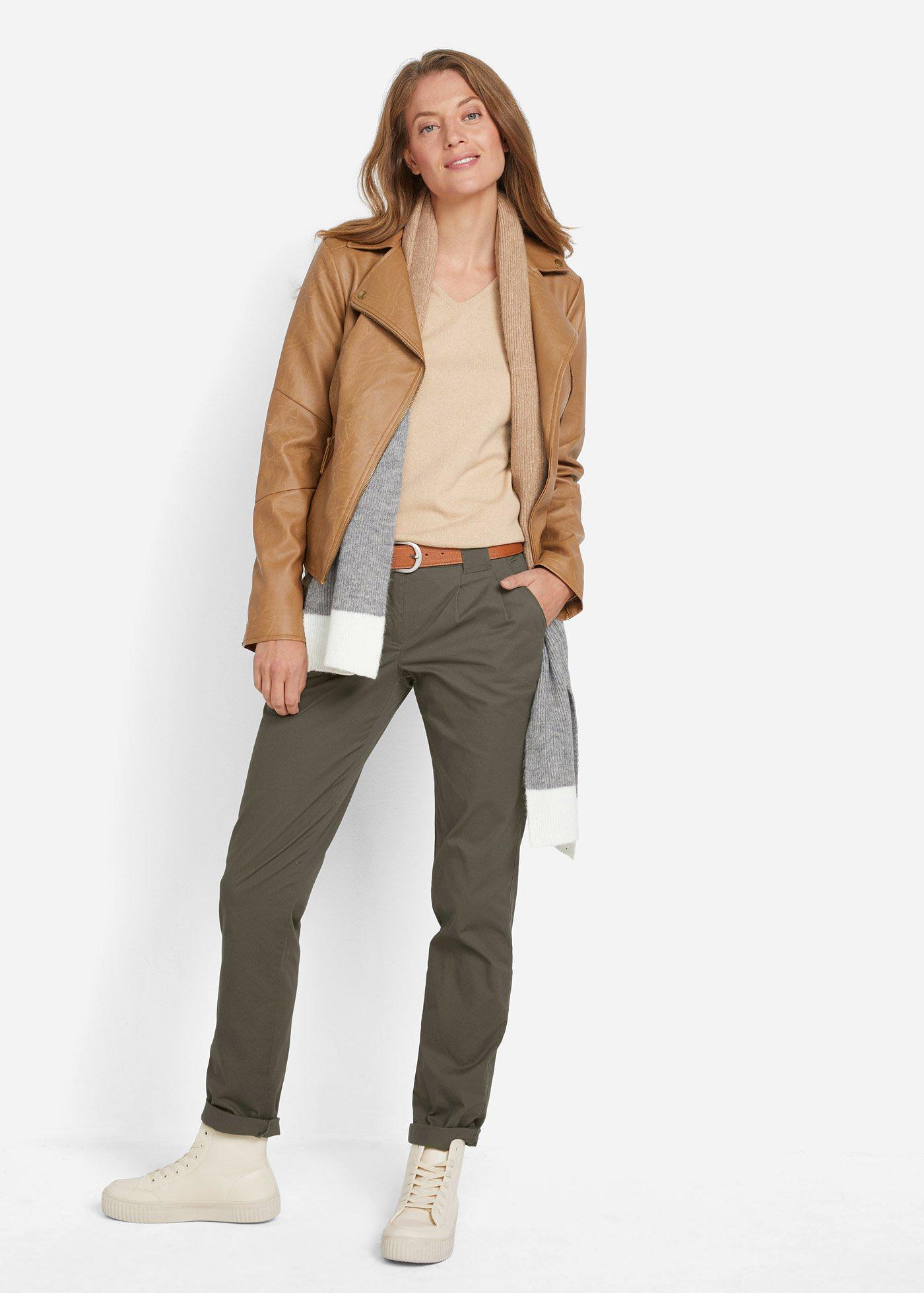 Spodnie chinosy ze stretchem - Bonprix