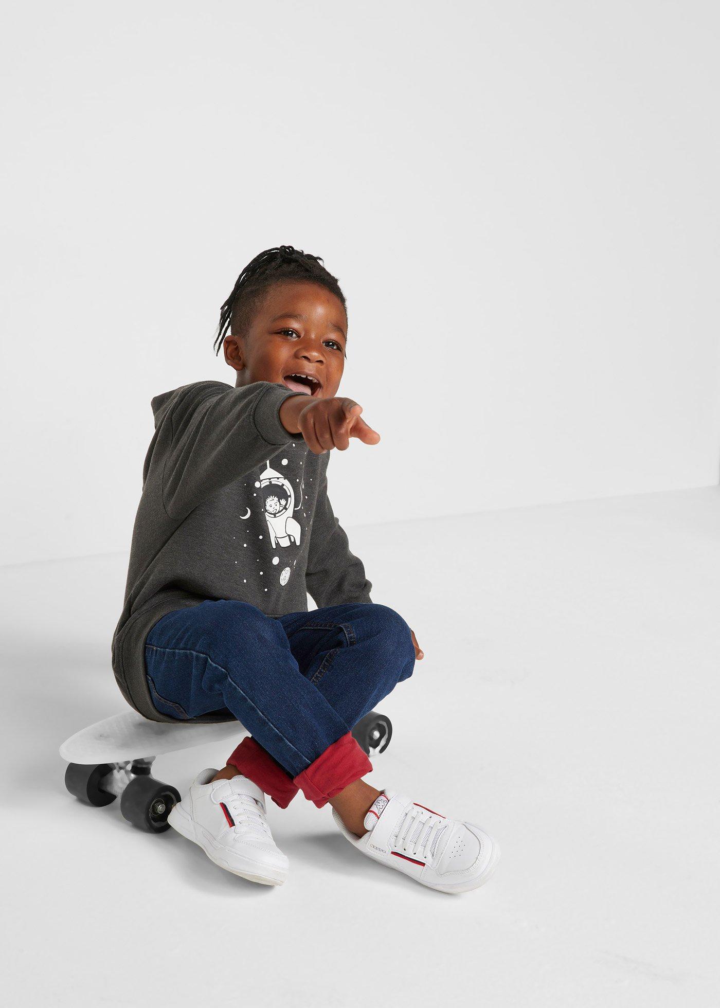 Dżinsy termiczne na podszewce z dżerseju, regular fit, straight - Bonprix