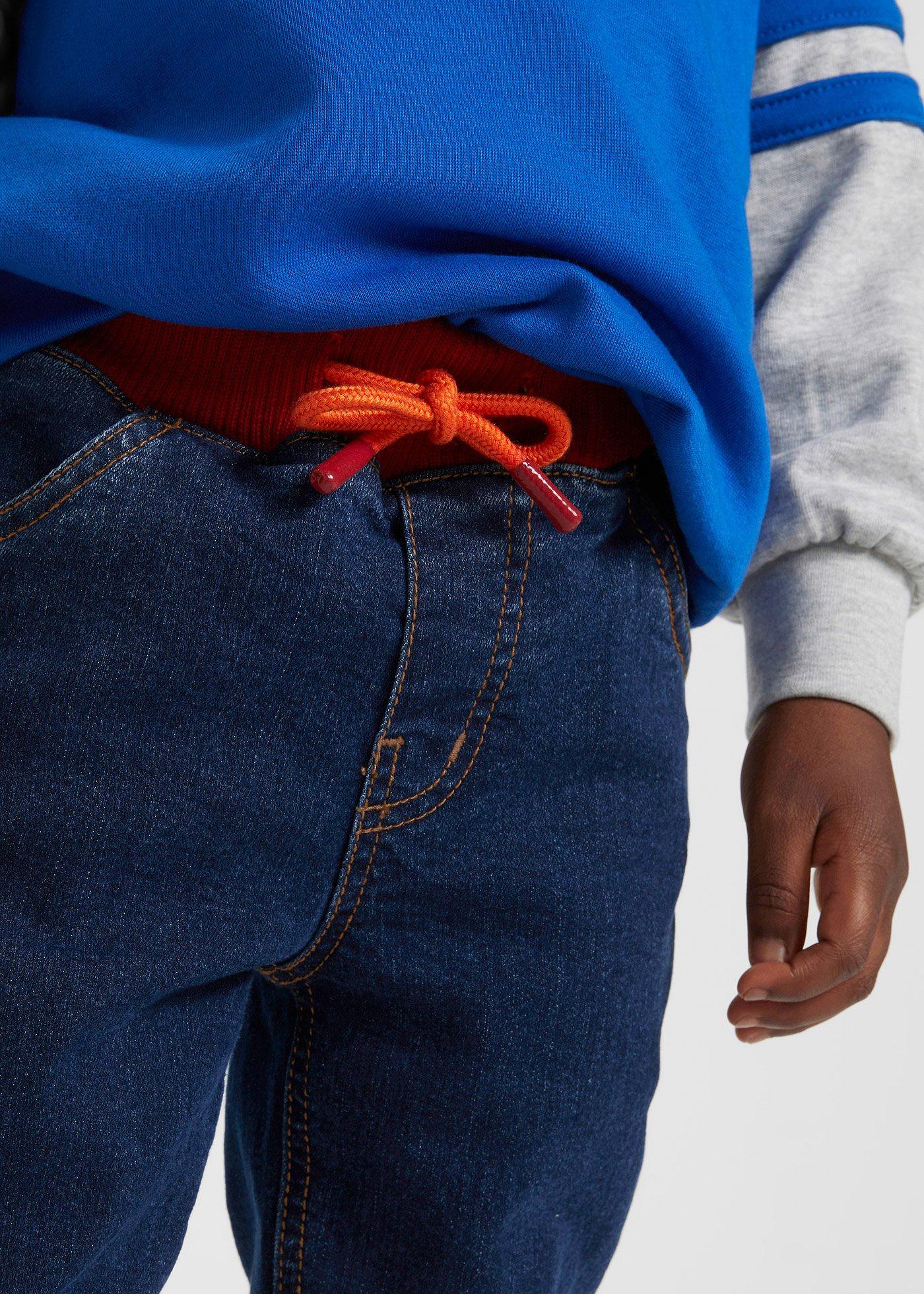 Dżinsy termiczne na podszewce z dżerseju, regular fit, straight - Bonprix