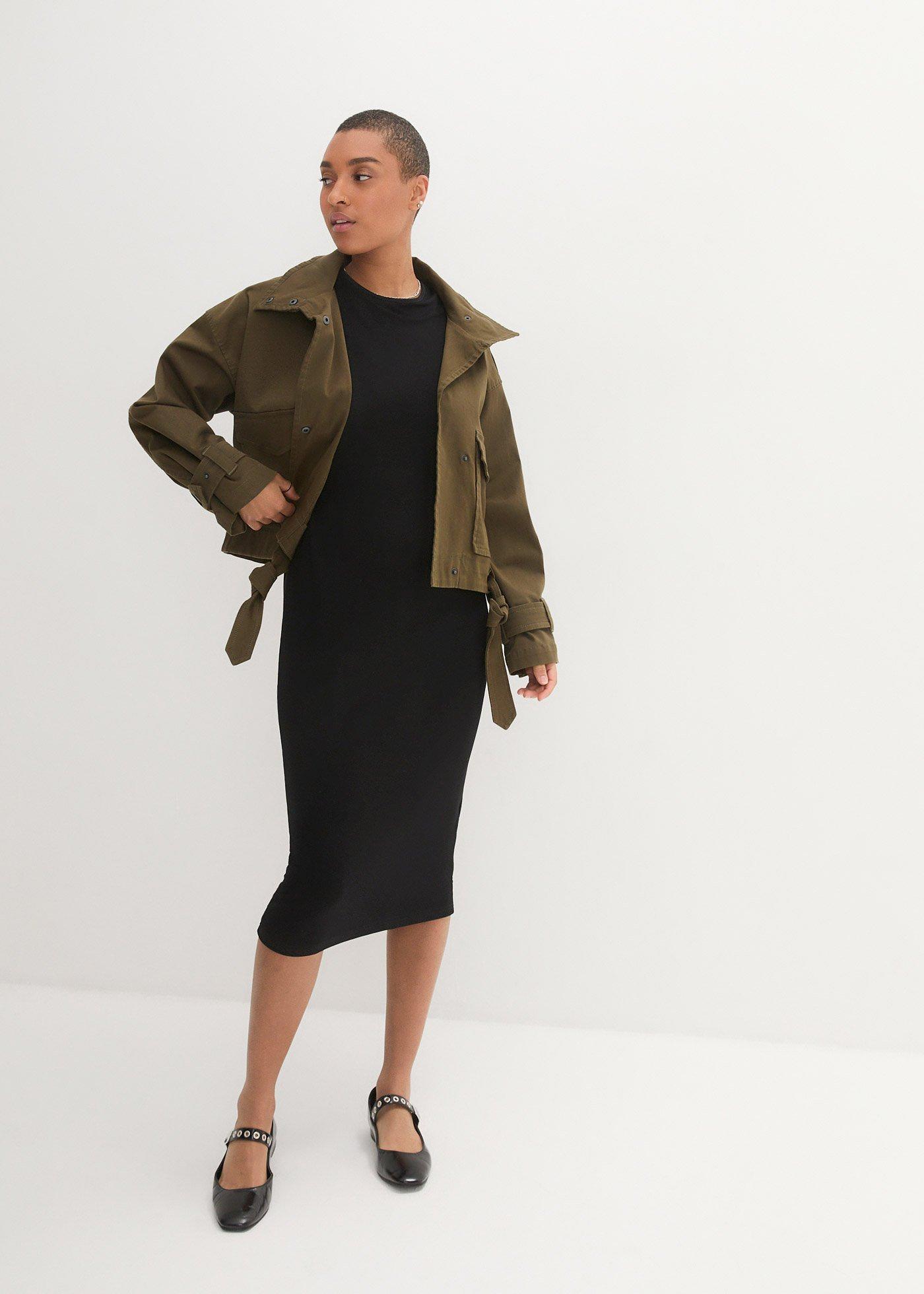 Sukienka T-shirtowa z delikatnej wiskozy - Bonprix