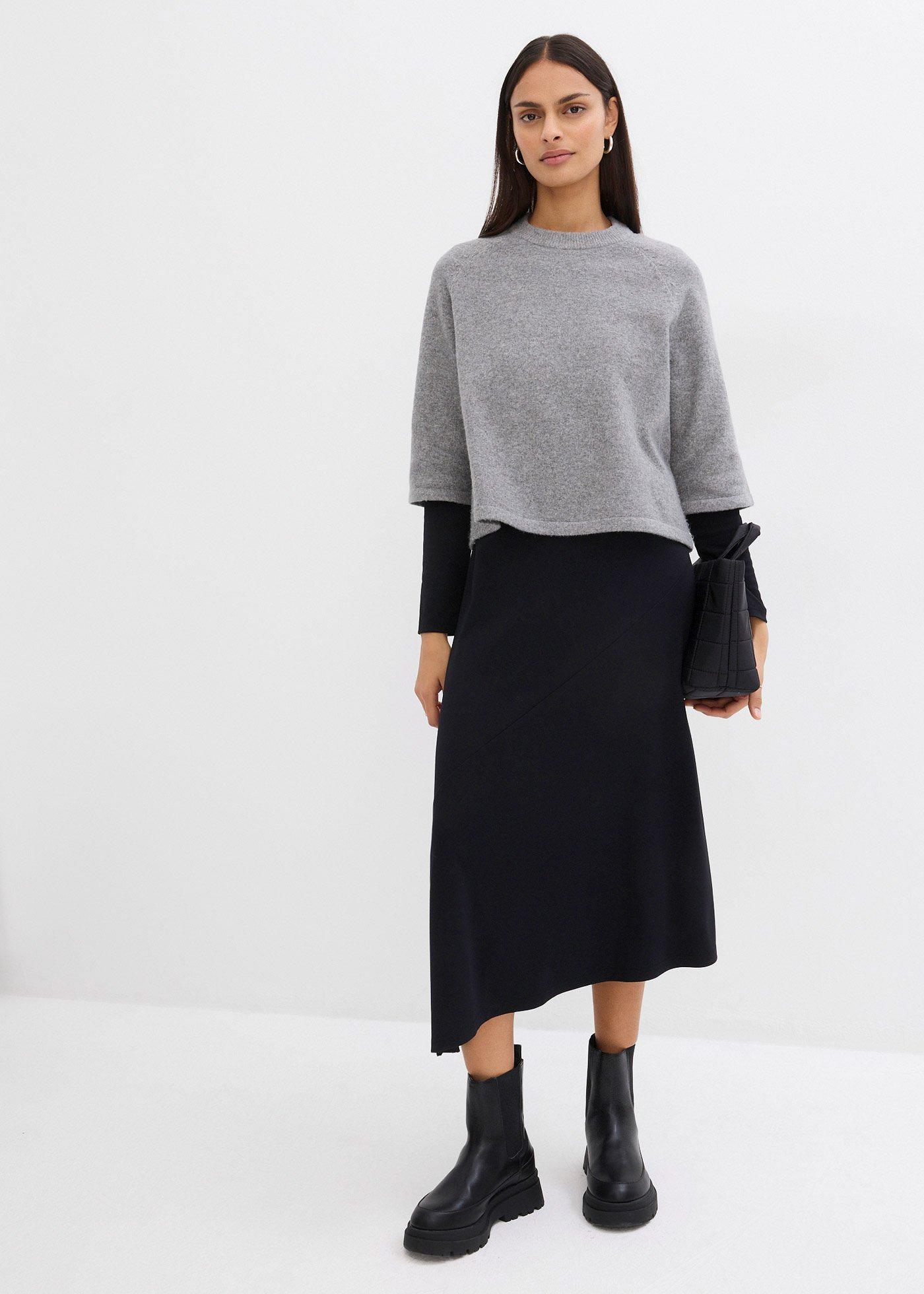 Koszulka z dzianiny oversize - Bonprix