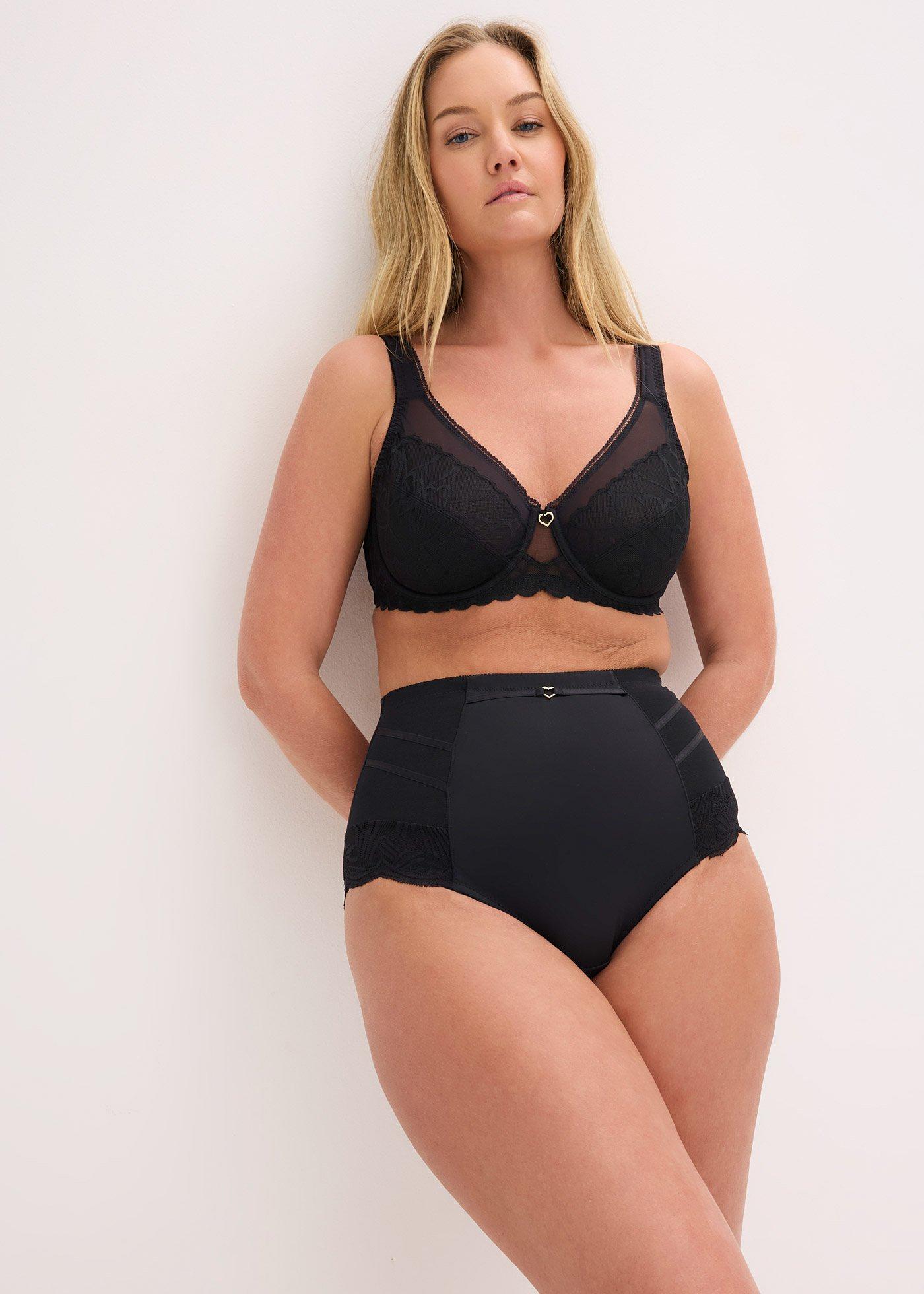 Figi shape z koronką o średnim stopniu modelowania - Bonprix