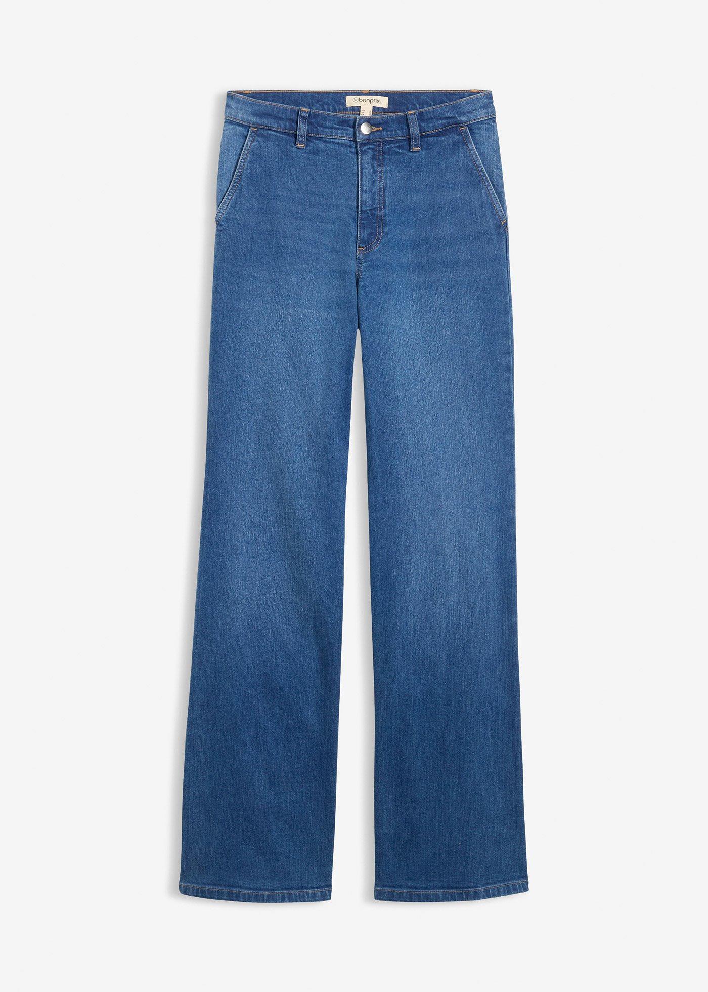 Jean large taille haute