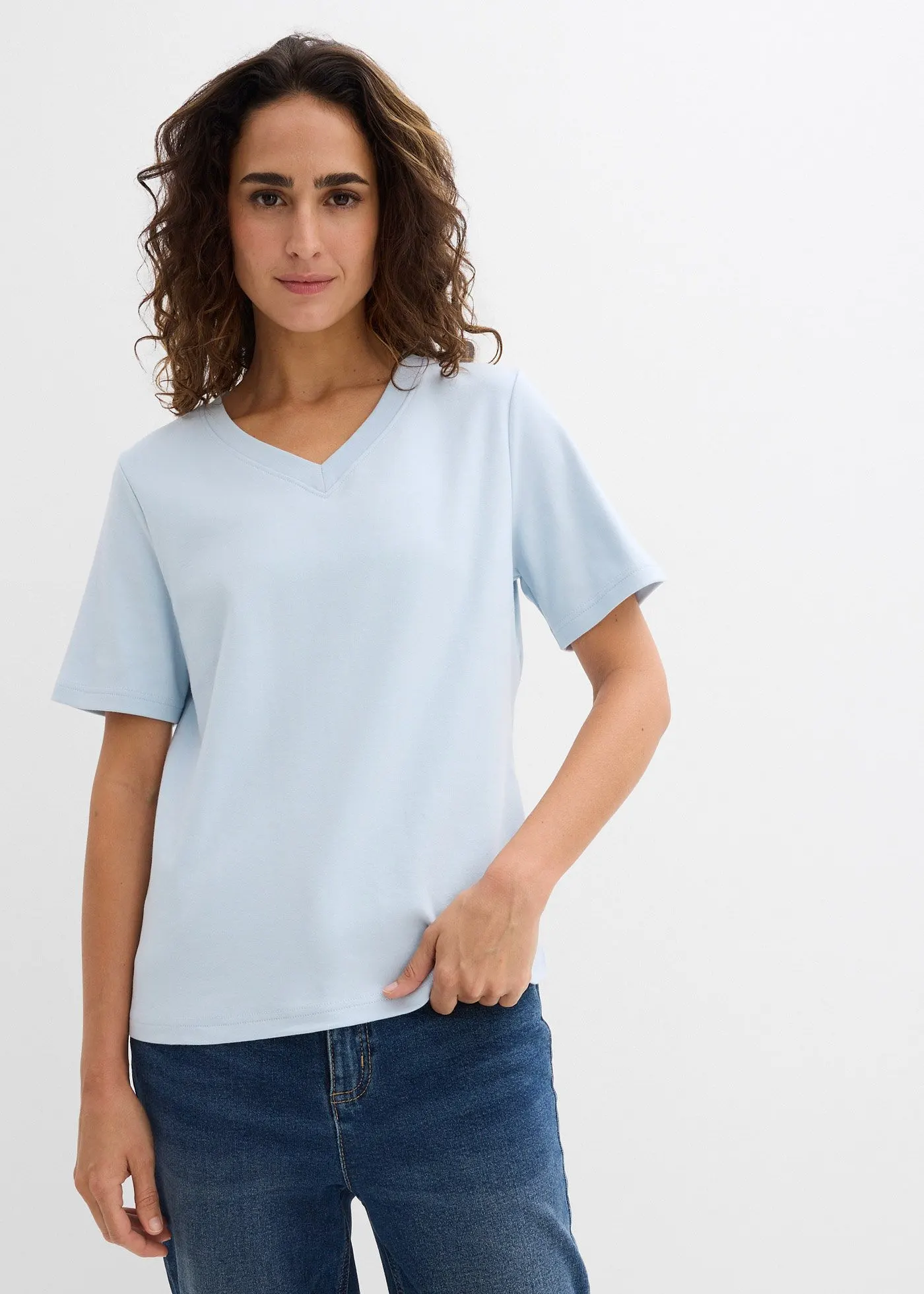 Рубашка из плотного трикотажа Bonprix от reiner Bio-Baumwolle (2 шт.)