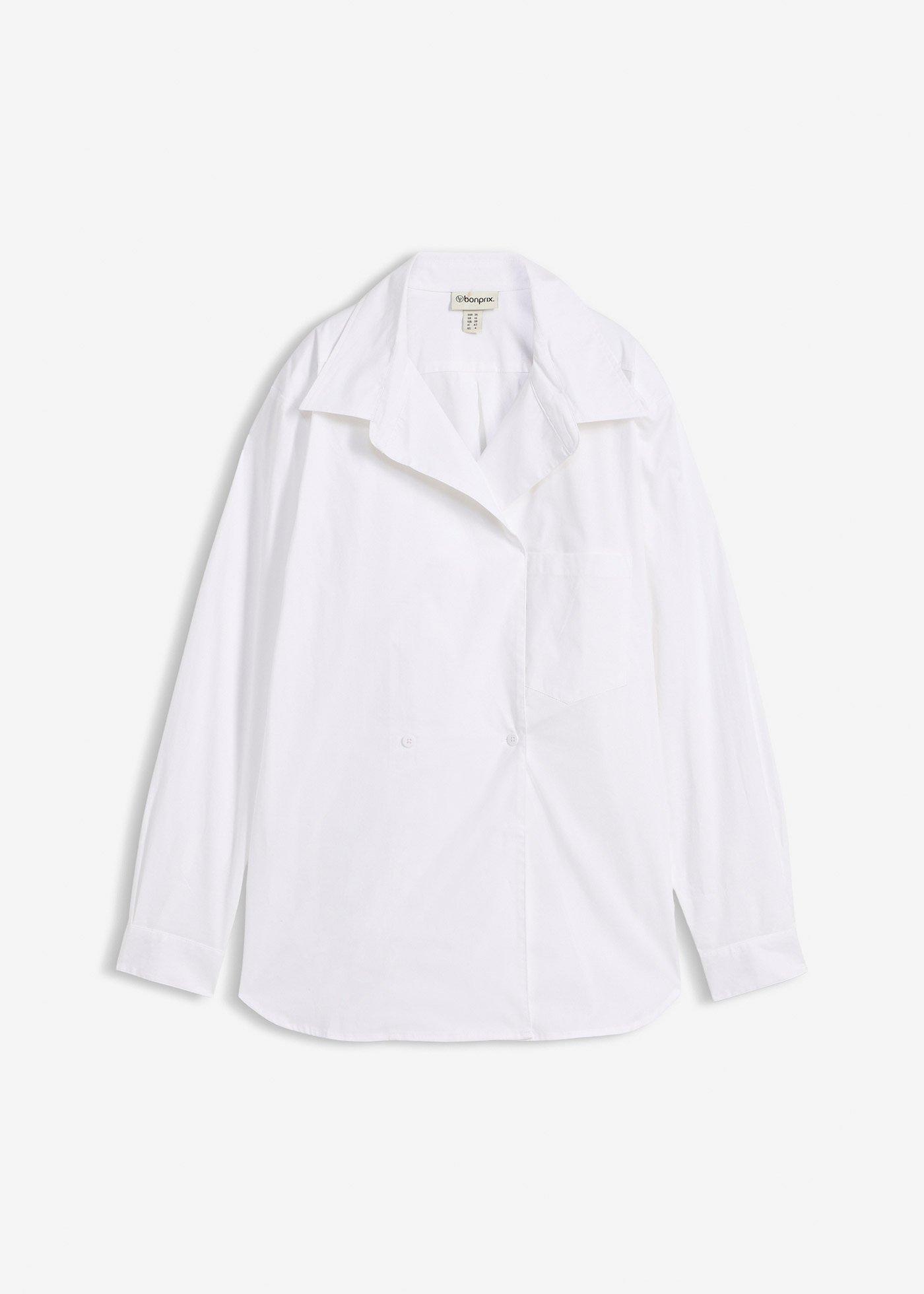 Lange blouse met V-hals