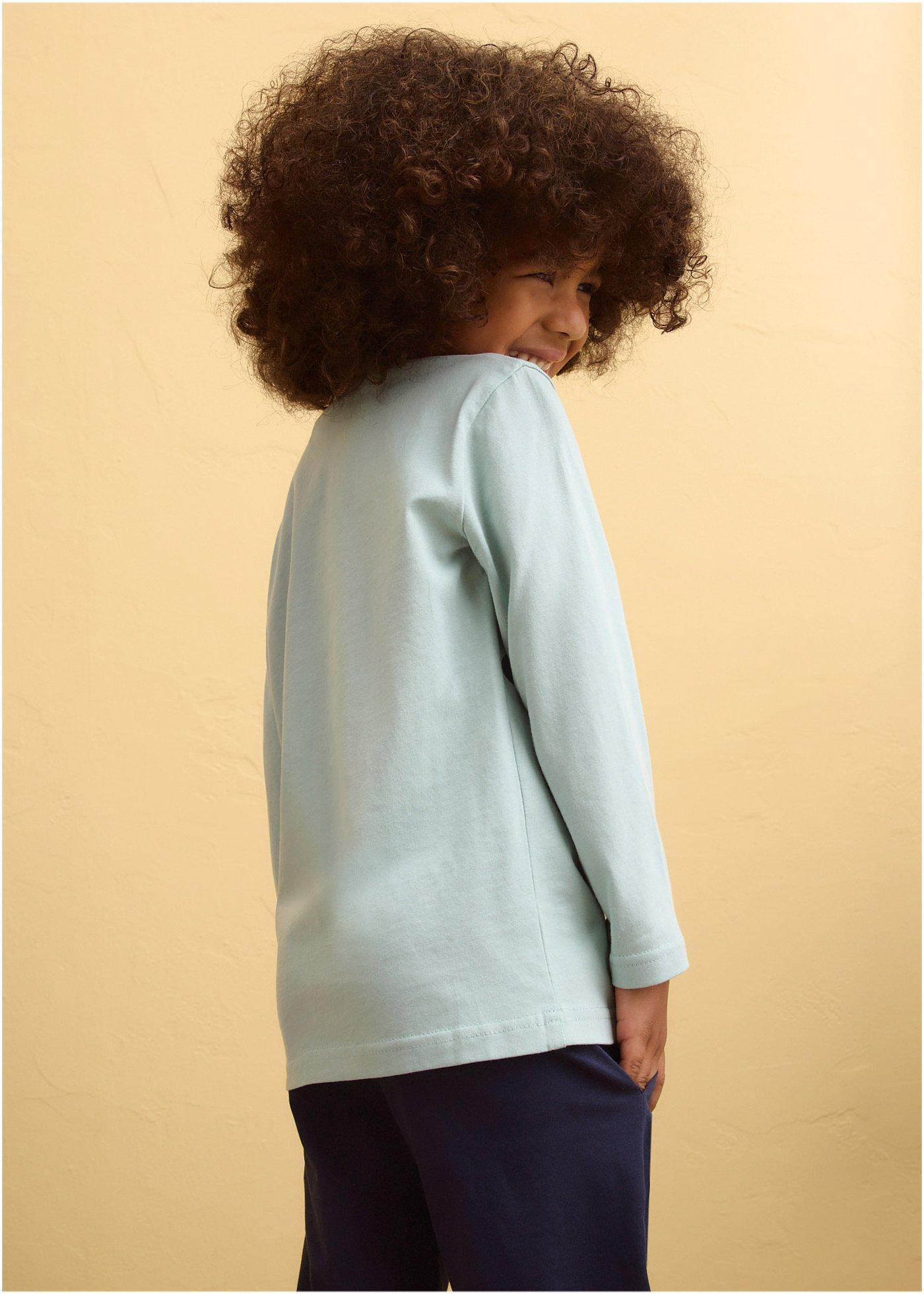 Bluzka z długim rękawem z czystej bawełny organicznej (2 szt.) - Bonprix