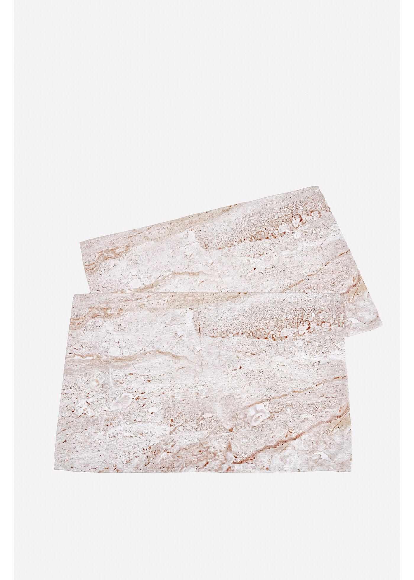 Lot de 2 sets de table motif marbre