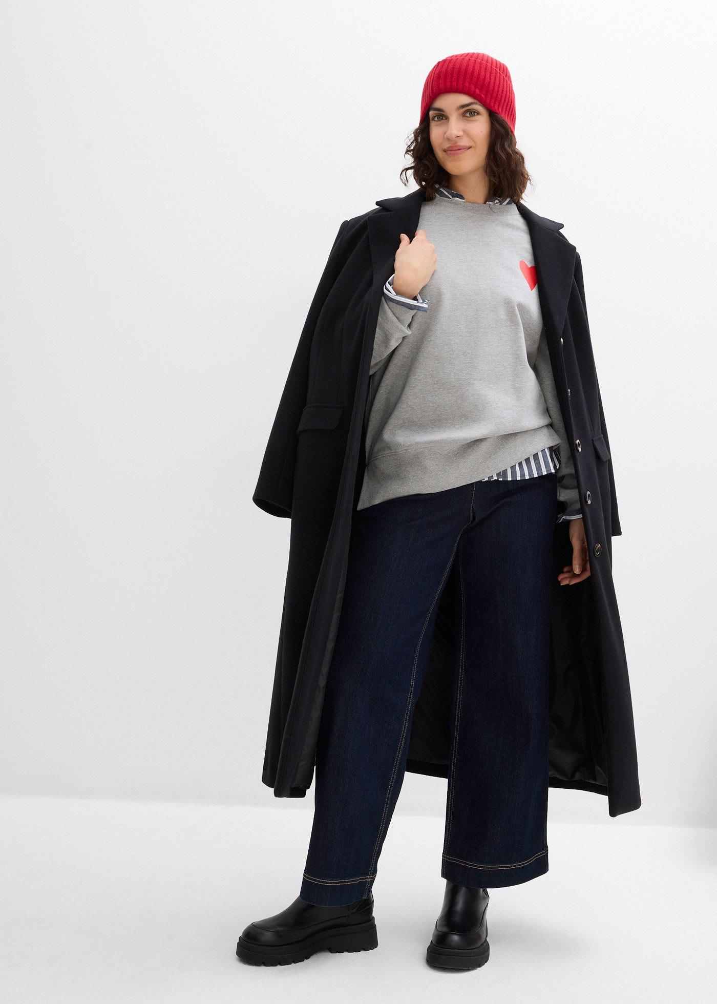 Bluza oversize z bawełny organicznej - Bonprix