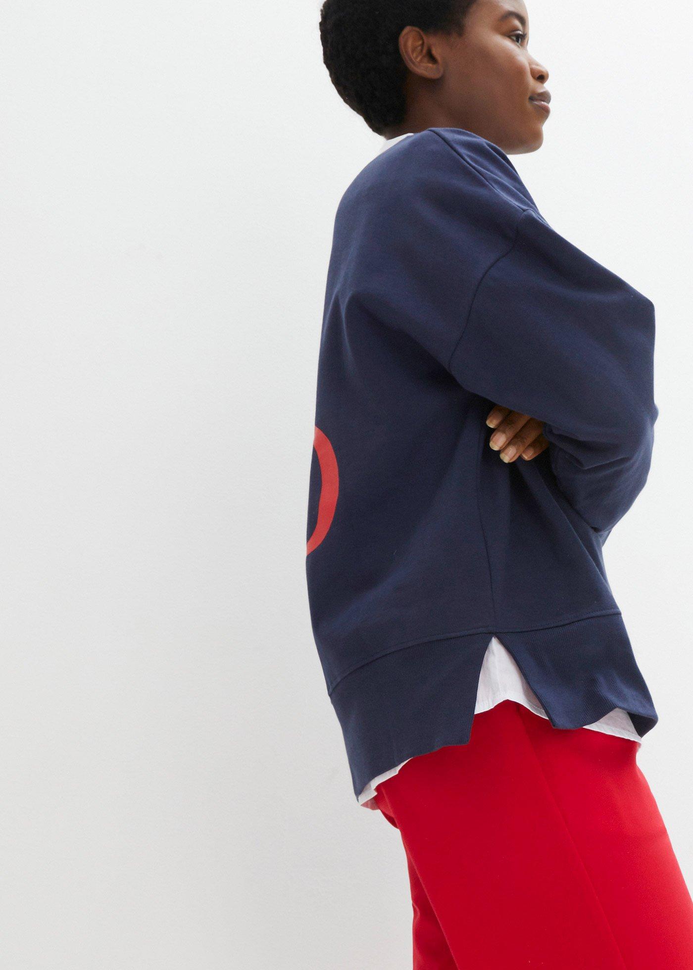 Bluza oversize z bawełny organicznej - Bonprix