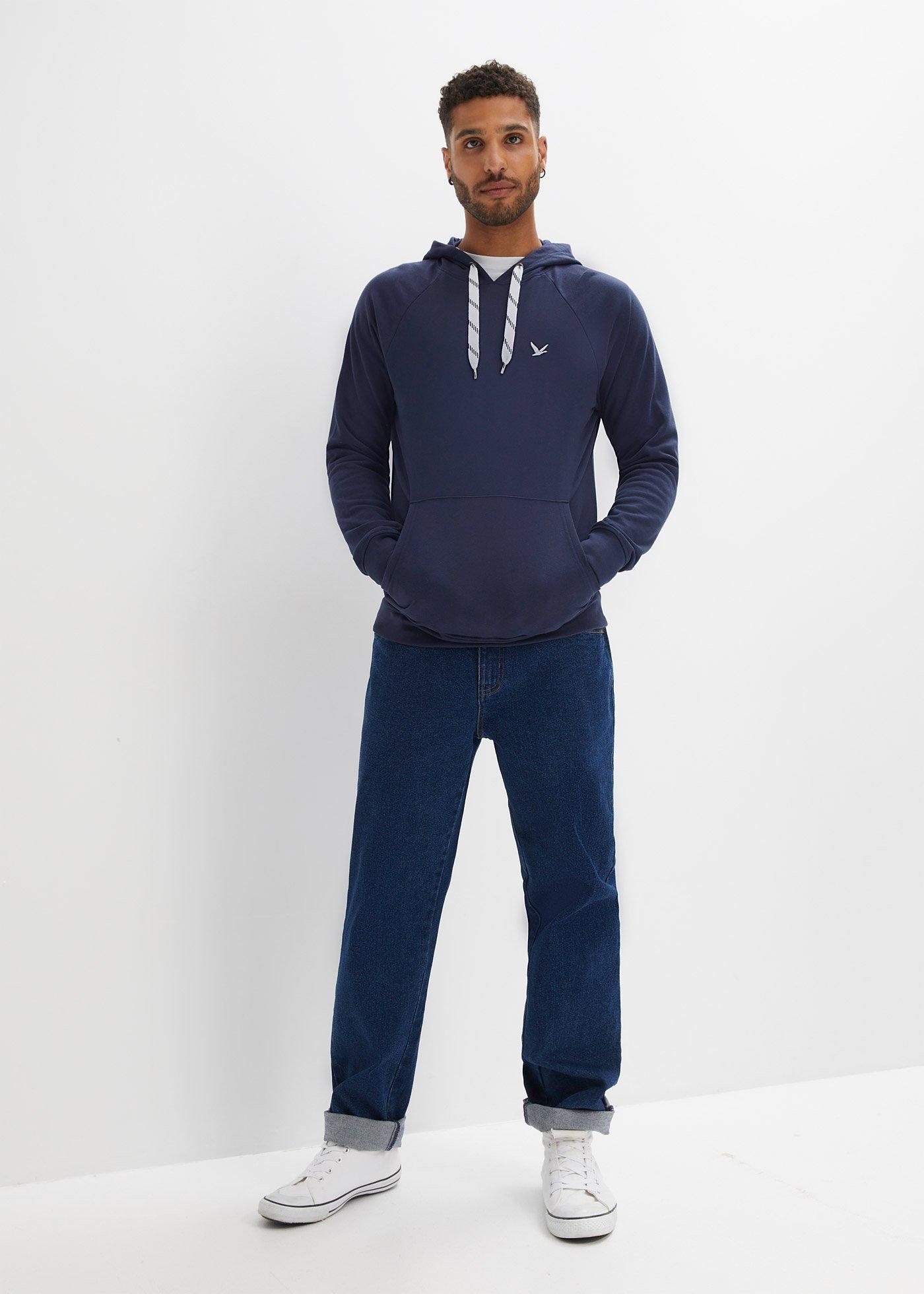 Bluza z kapturem, z czystej bawełny organicznej - Bonprix