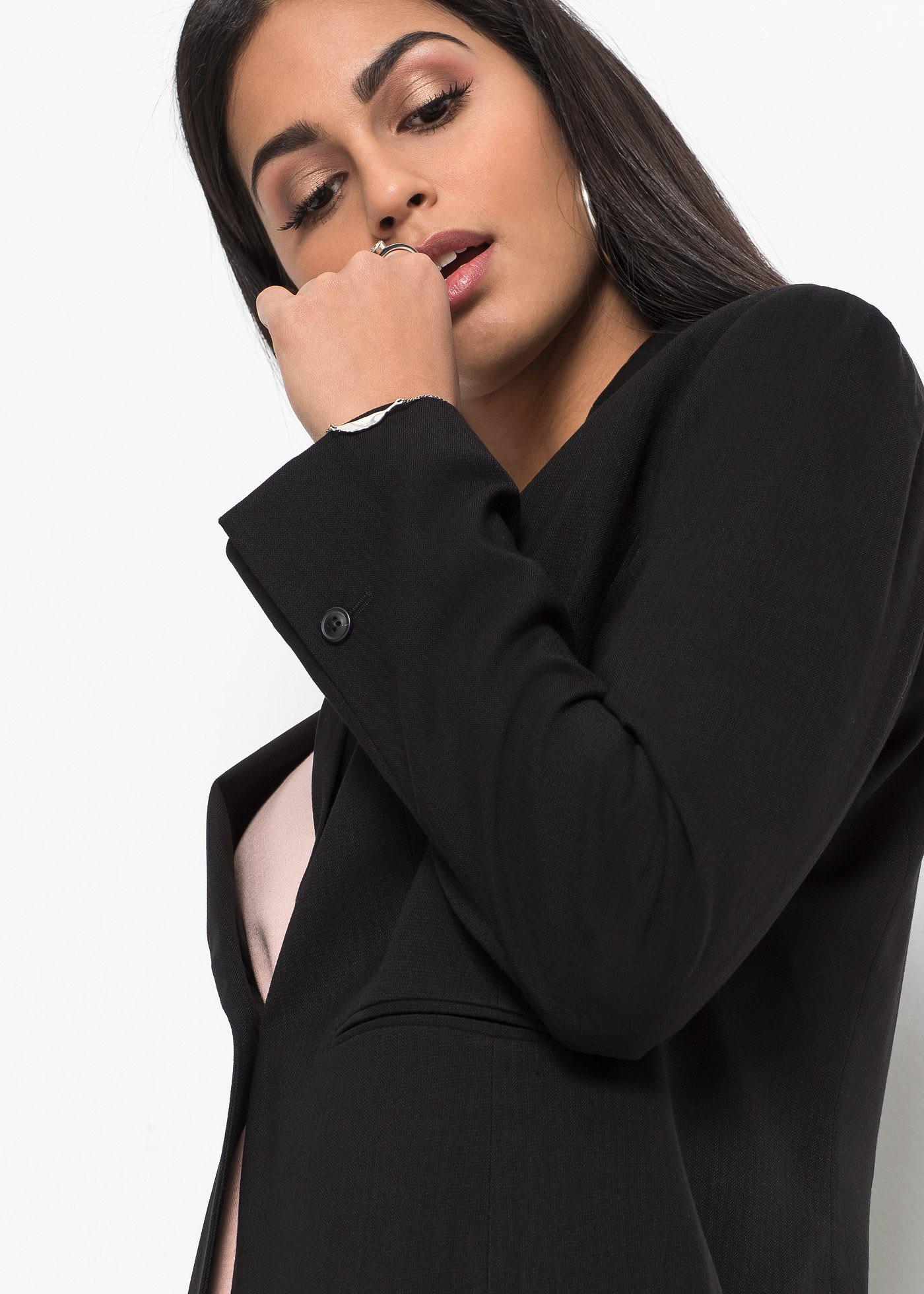 Żakiet z kieszeniami z lamówką, petite - Bonprix