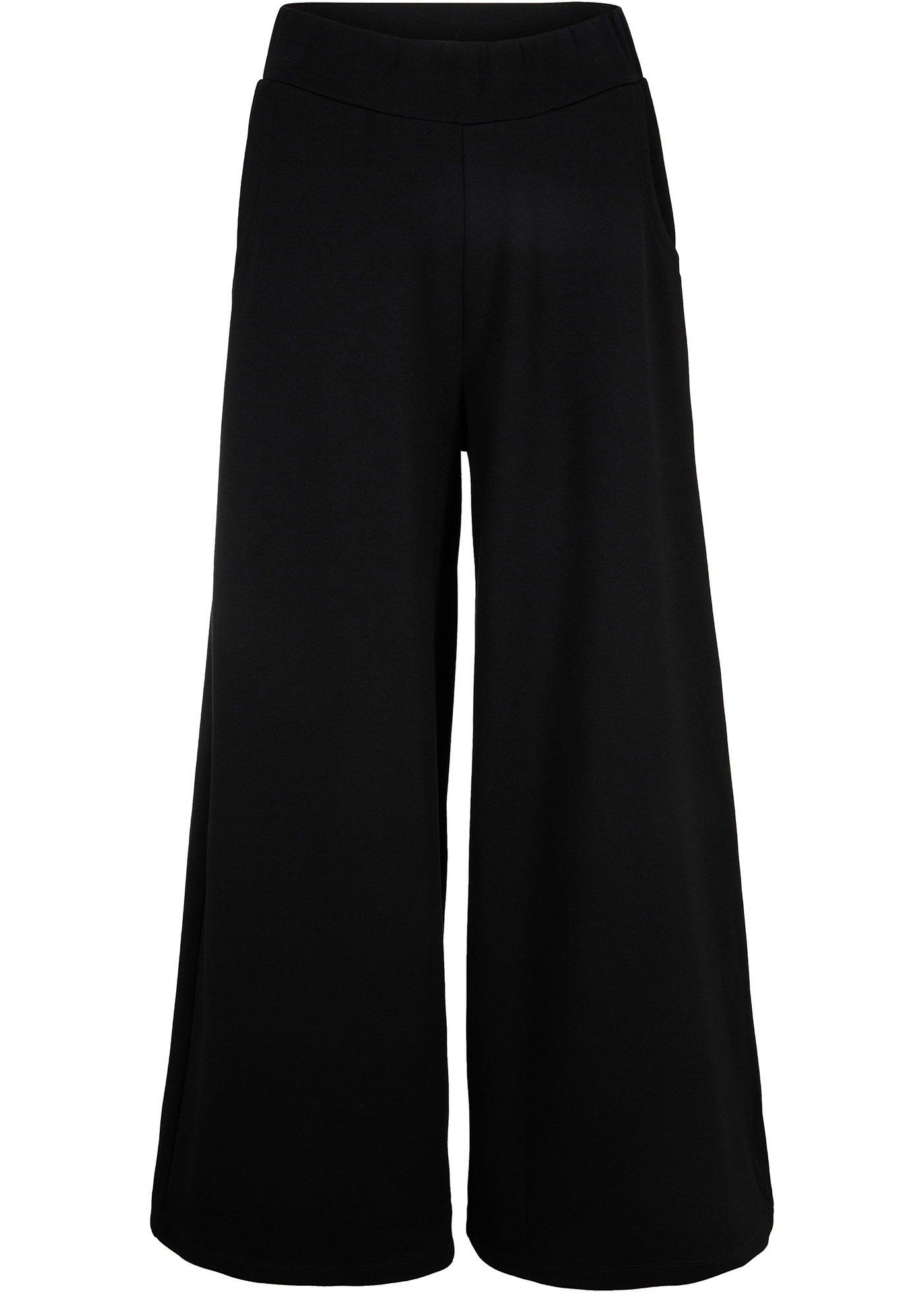 Pantaloni culotte din material cu viscoză