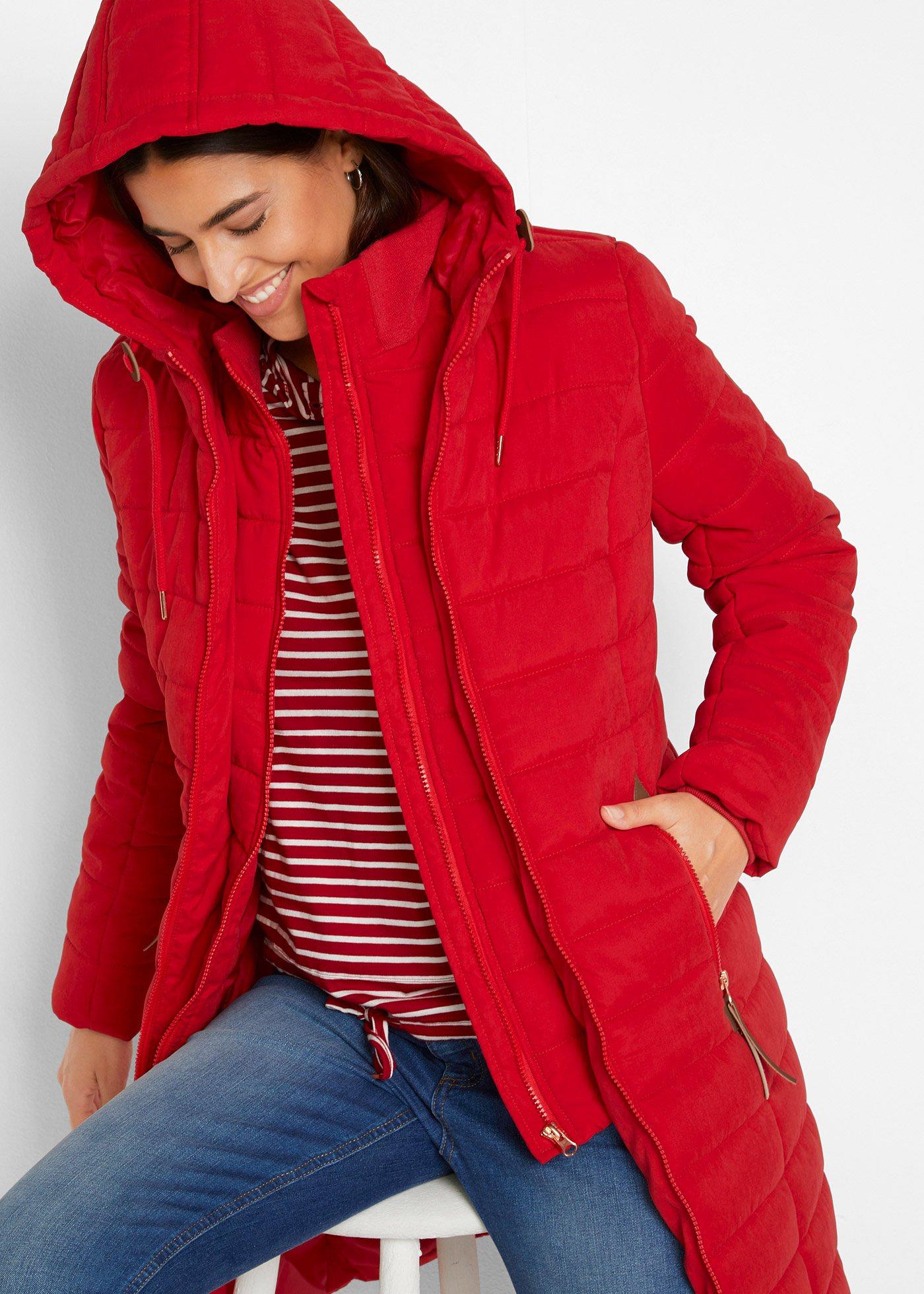 Płaszcz pikowany w optyce 2 w 1 - Bonprix