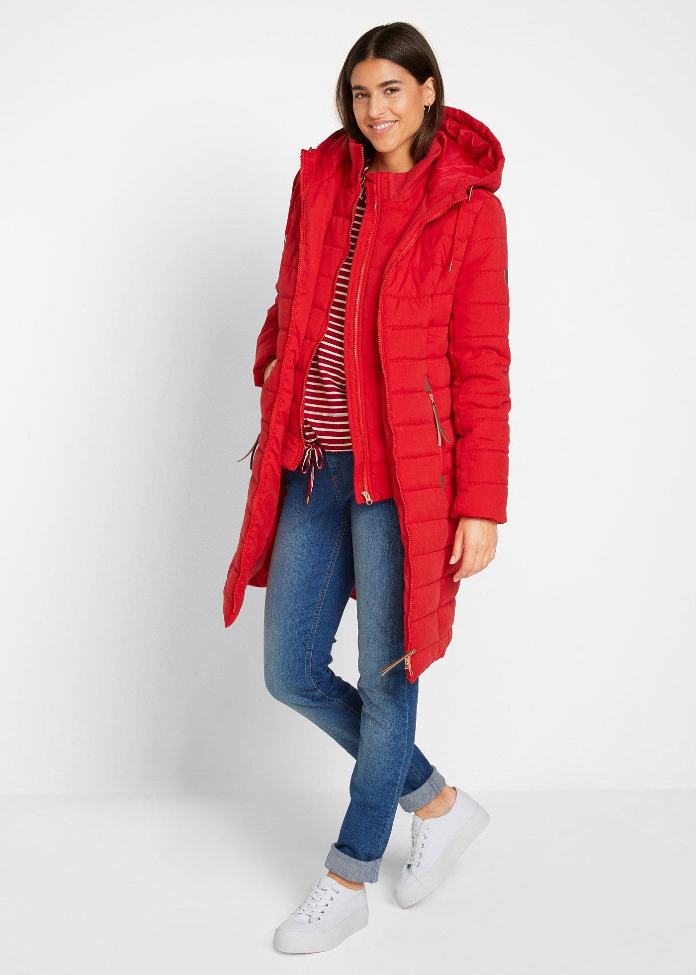 Płaszcz pikowany w optyce 2 w 1 - Bonprix