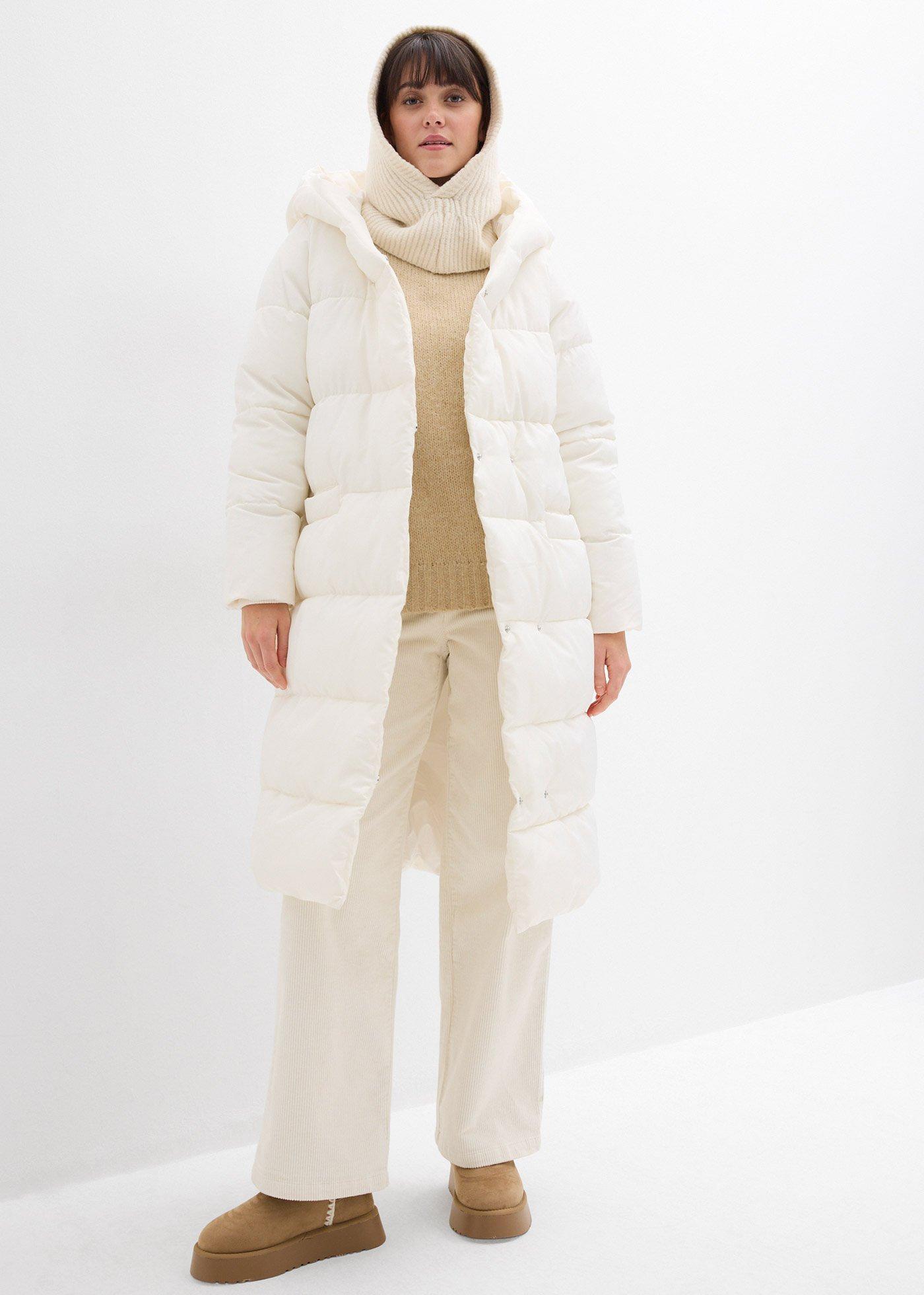 Pikowany płaszcz oversize - Bonprix