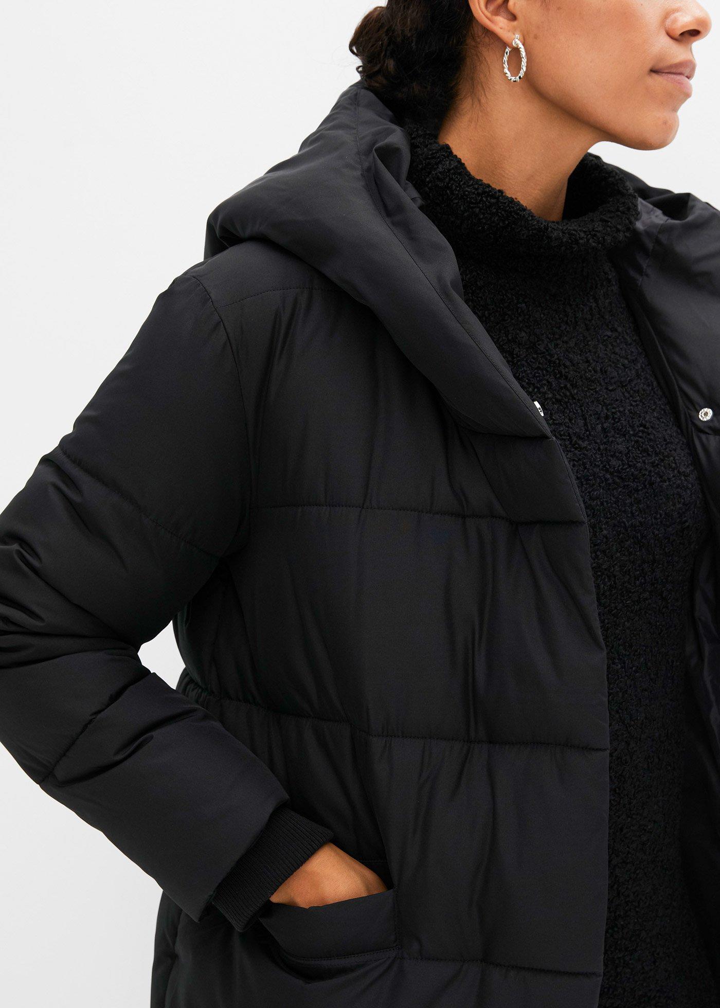 Pikowany płaszcz oversize - Bonprix
