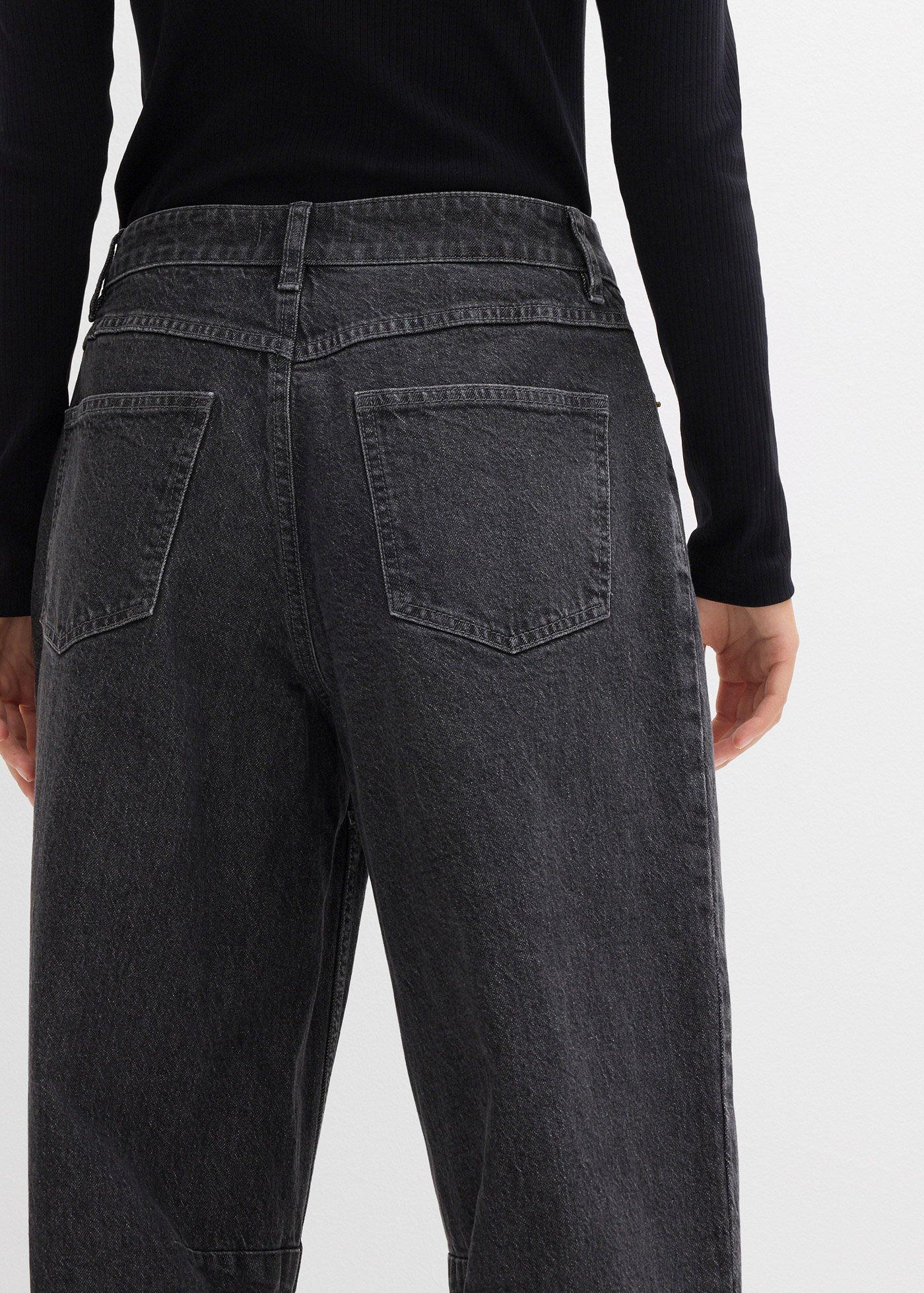 Jeansy typu barrel, mid waist - Bonprix