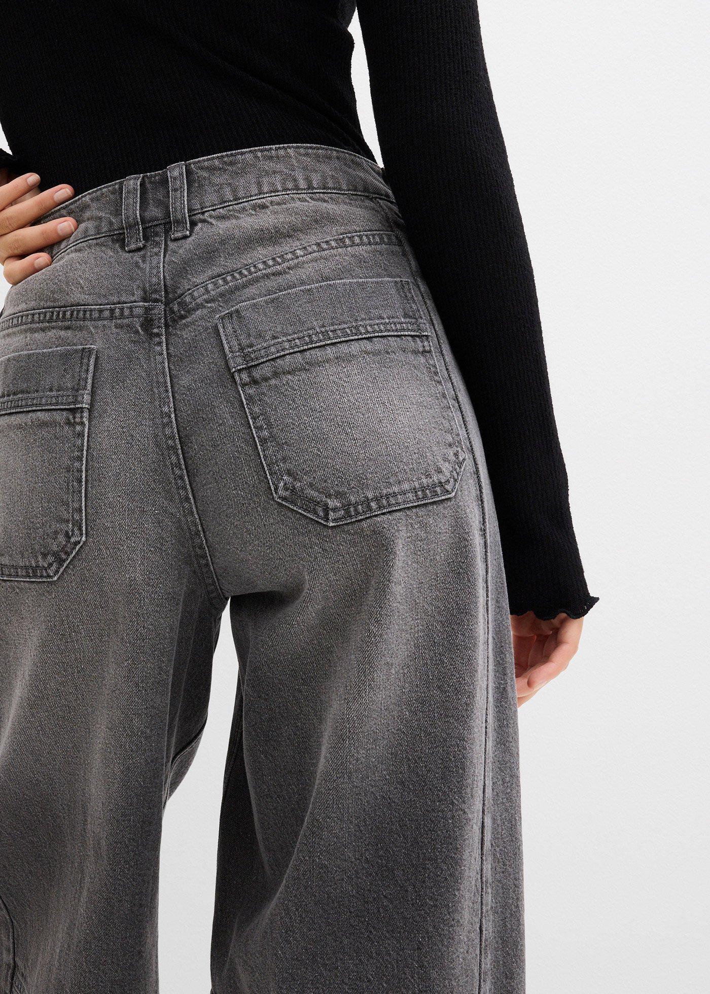Dżinsy typu ballon, mid waist - Bonprix