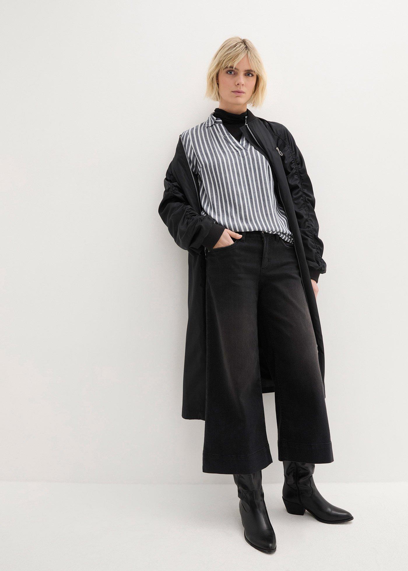 Bardzo miękkie jeansy 7/8, culotte - Bonprix