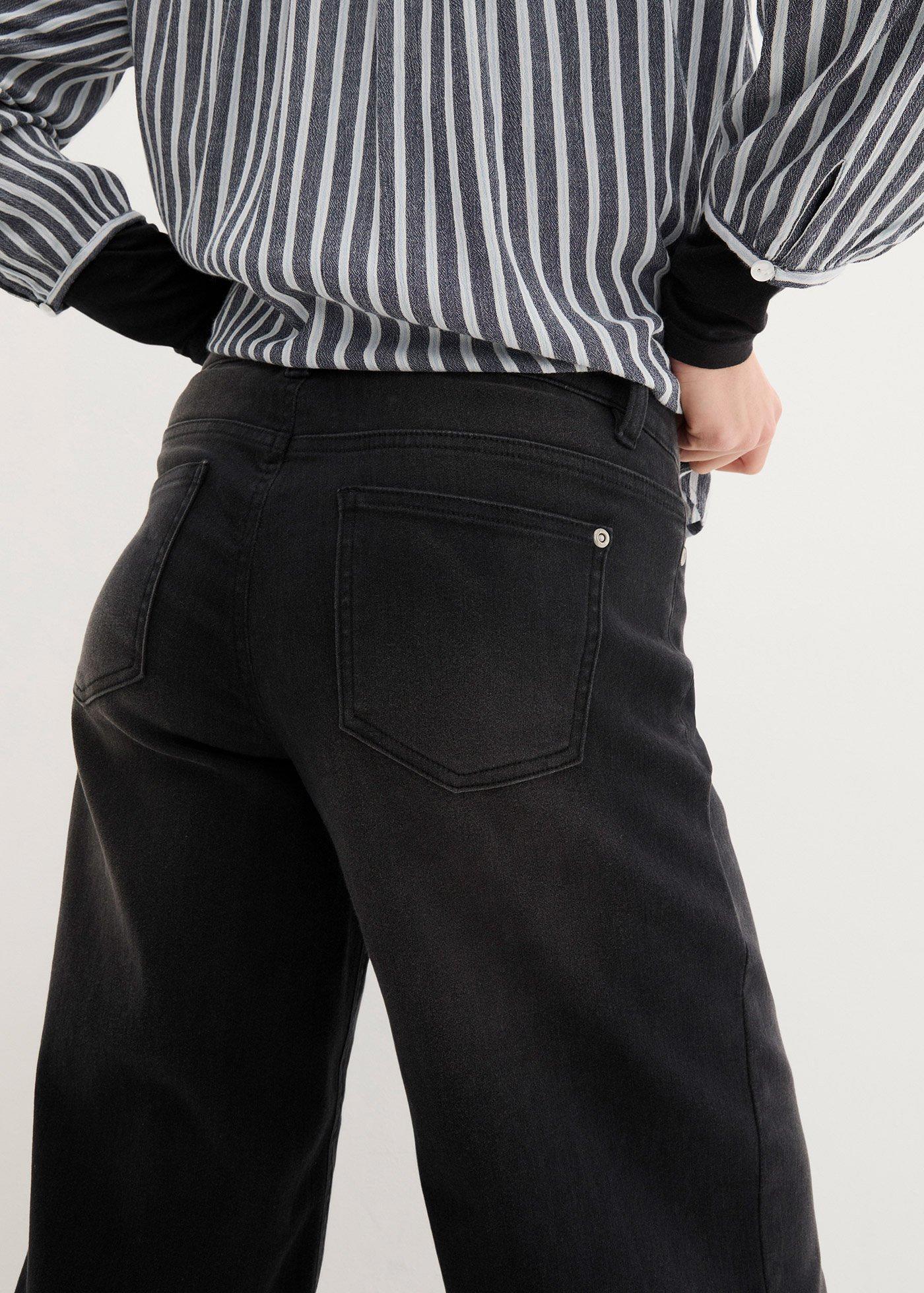 Bardzo miękkie jeansy 7/8, culotte - Bonprix