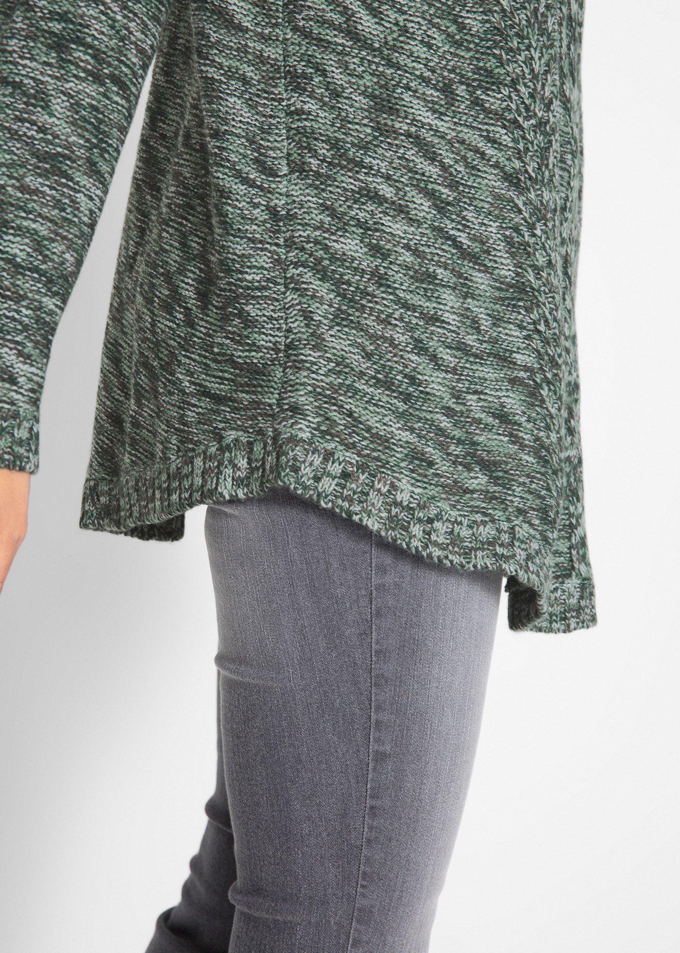 Sweter poncho, długi rękaw - Bonprix